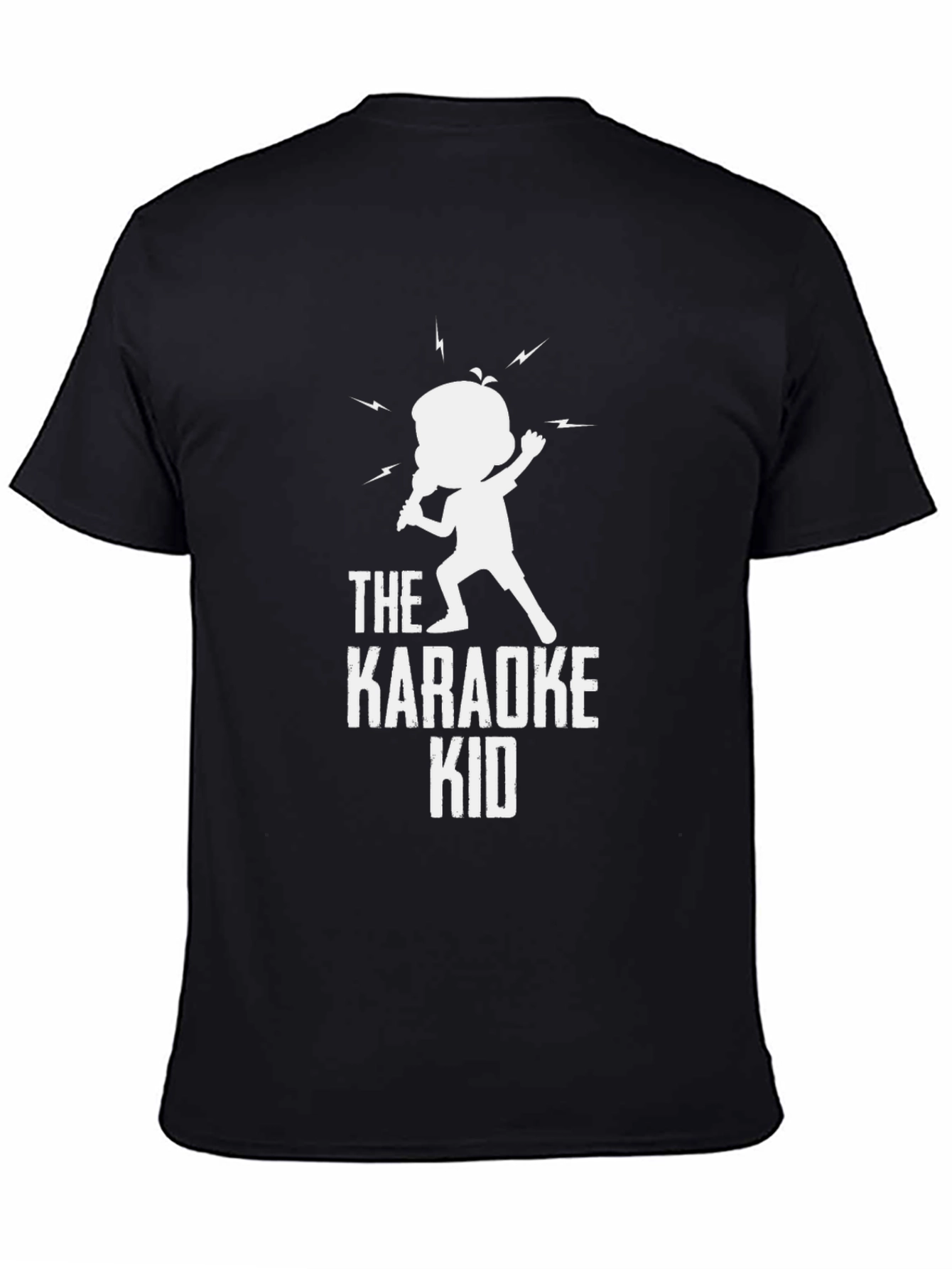 The Karaoke Kid T-Shirt - Black Novelty Tee