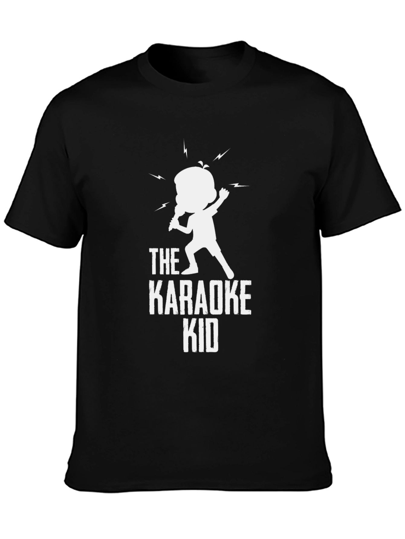 The Karaoke Kid T-Shirt - Black Novelty Tee