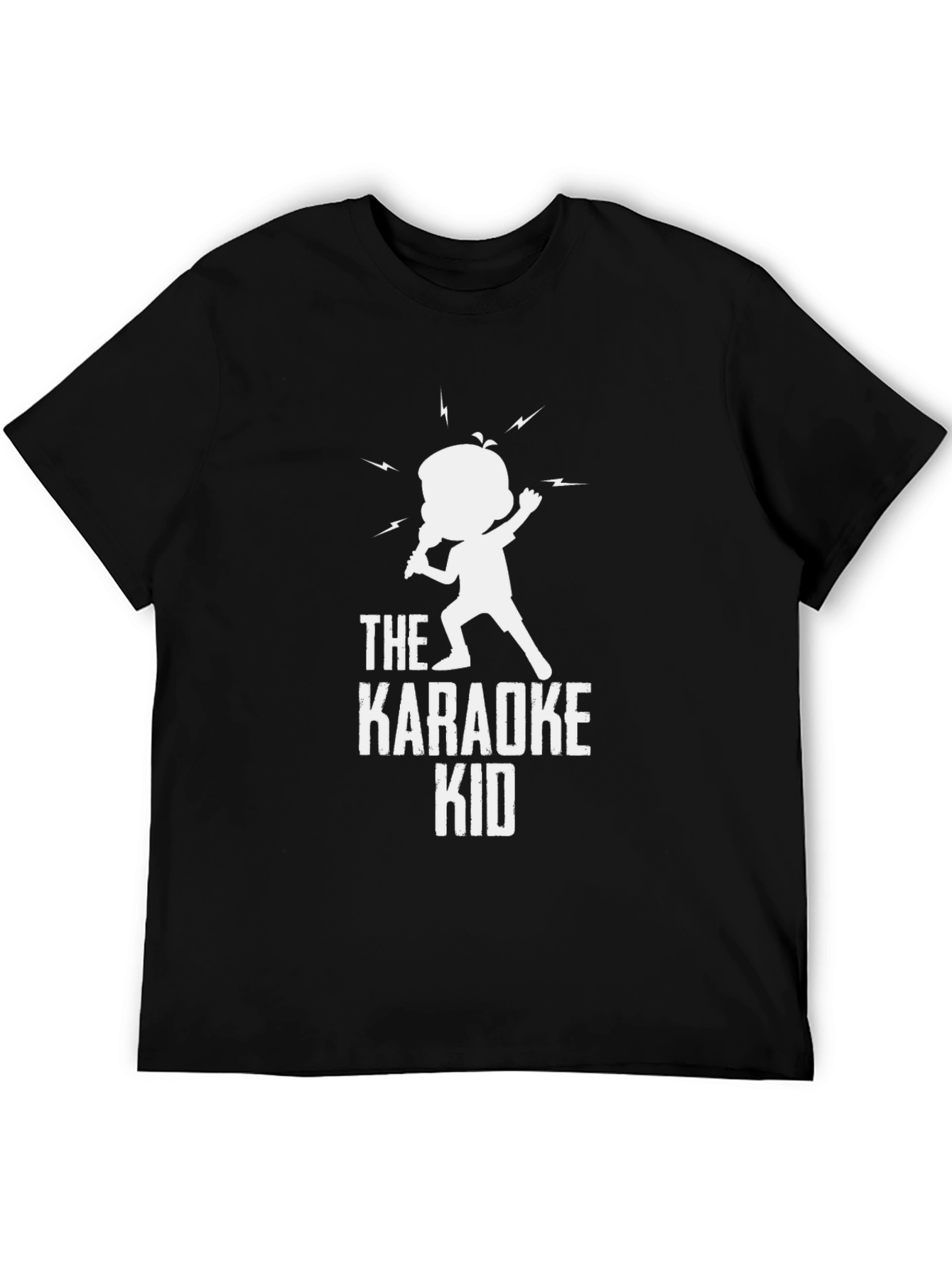 The Karaoke Kid T-Shirt - Black Novelty Tee