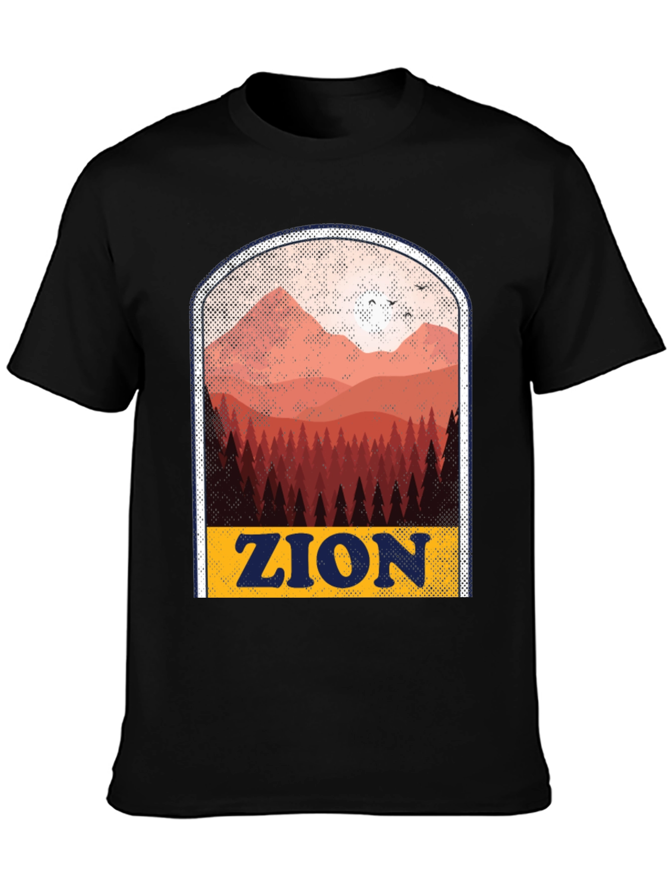 Zion National Park T-Shirt - Retro Mountain Design