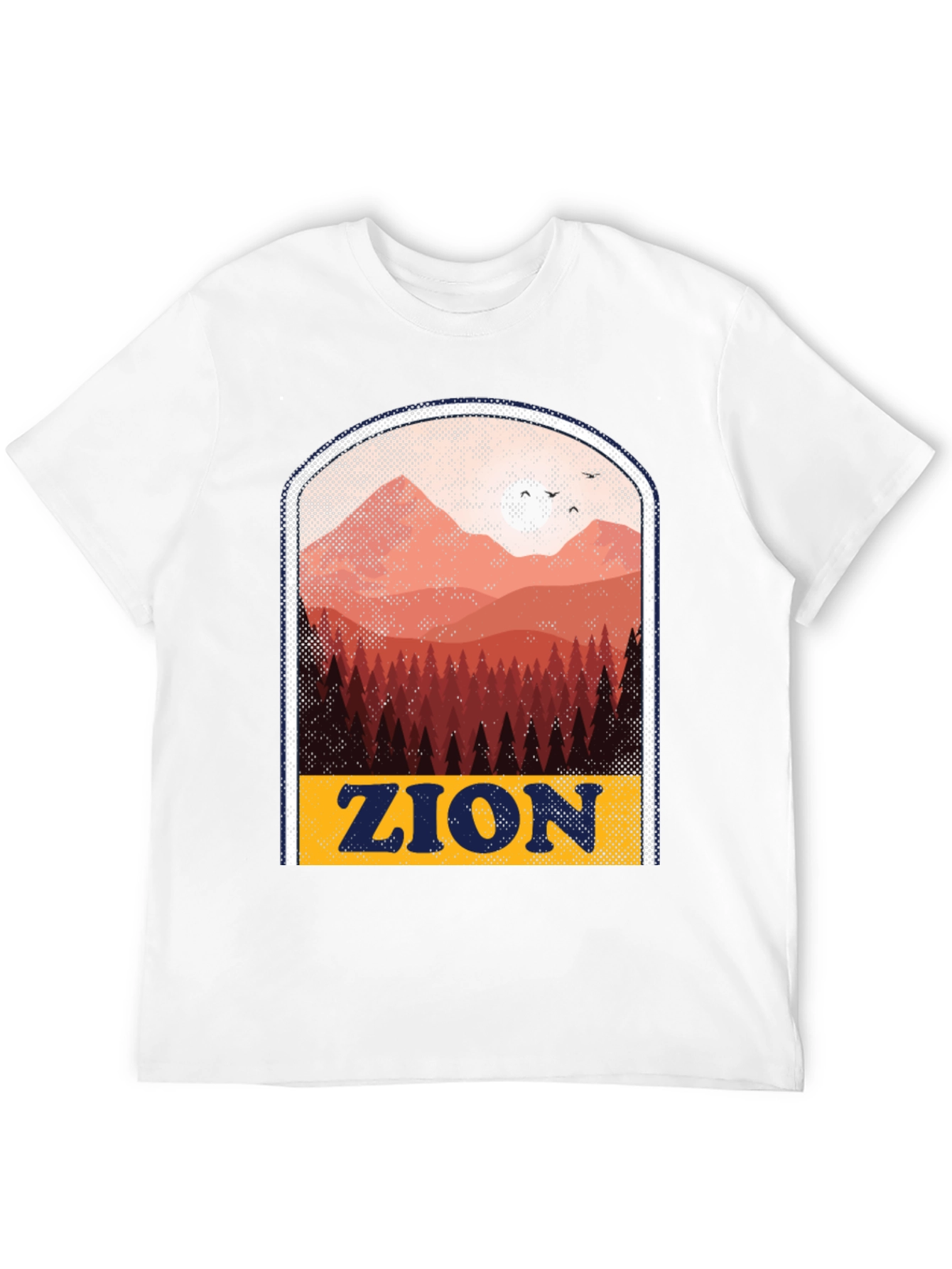 Zion National Park T-Shirt - Retro Mountain Design