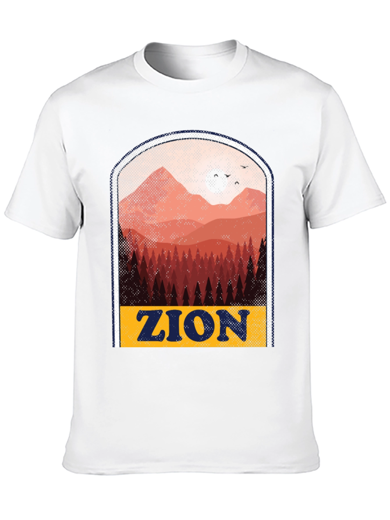 Zion National Park T-Shirt - Retro Mountain Design