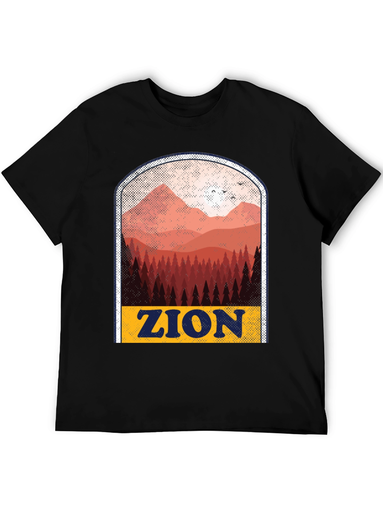 Zion National Park T-Shirt - Retro Mountain Design