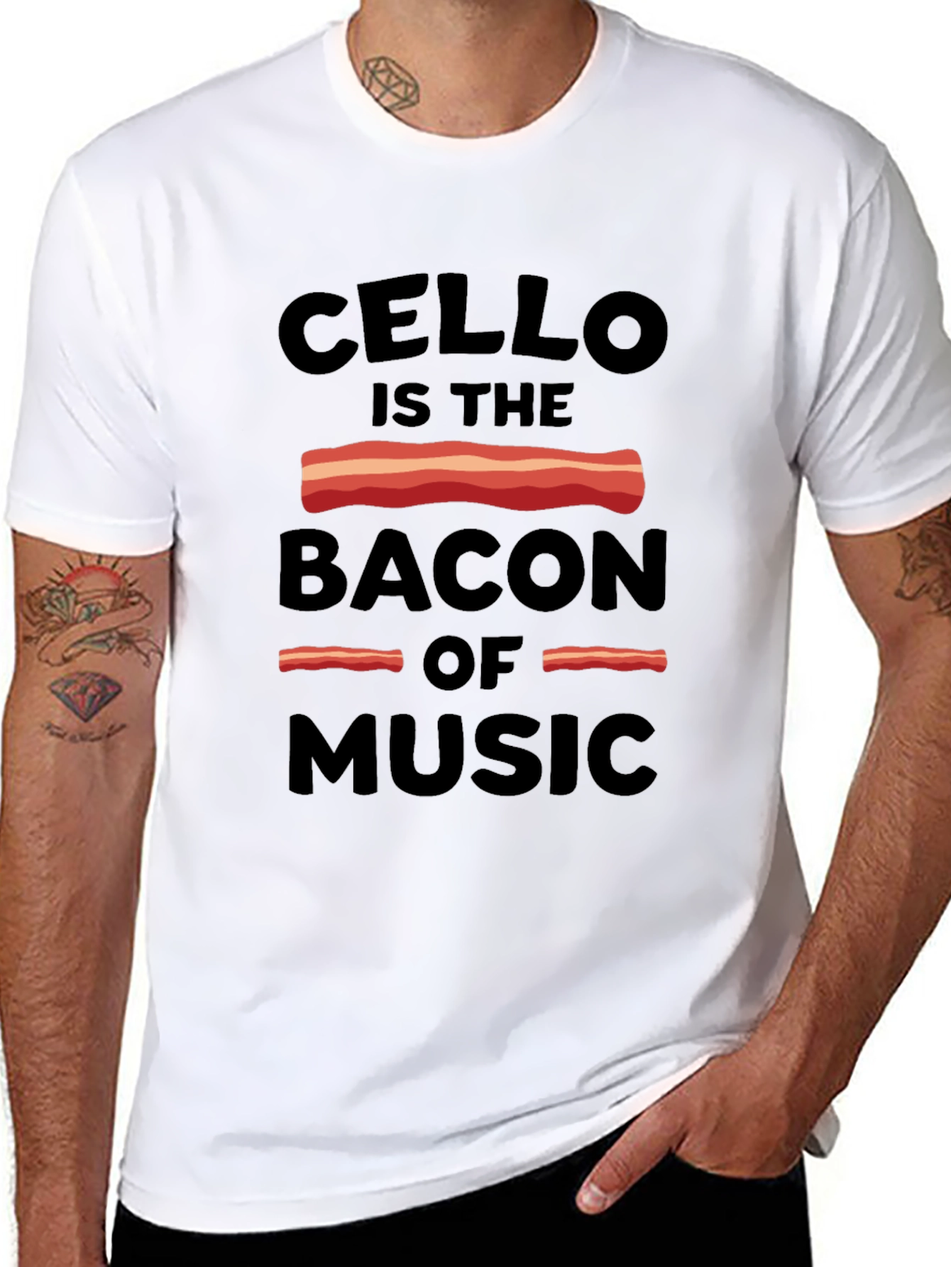 Cello is the Bacon of Music Graphic Tee
