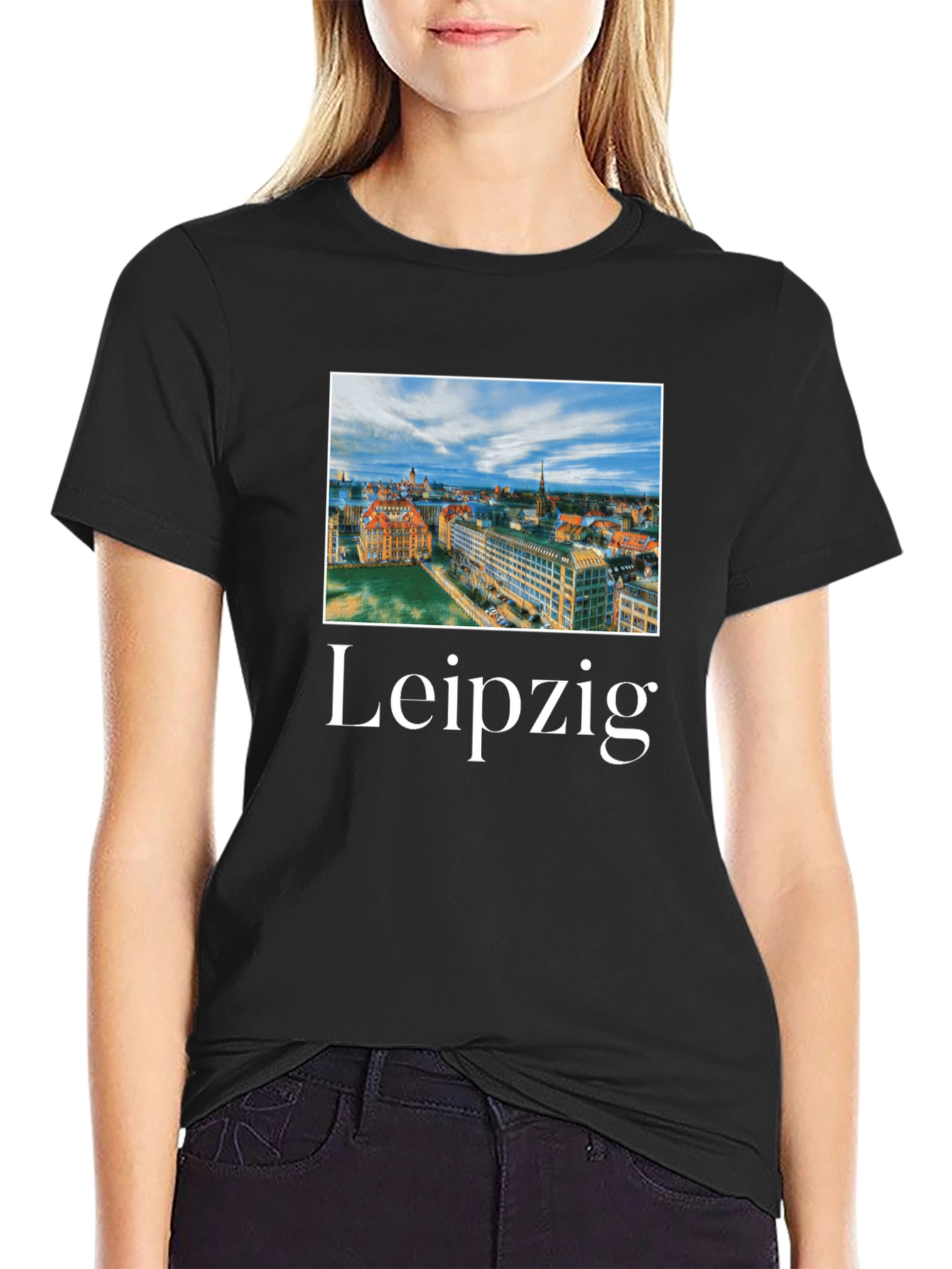 Leipzig Cityscape Graphic T-Shirt