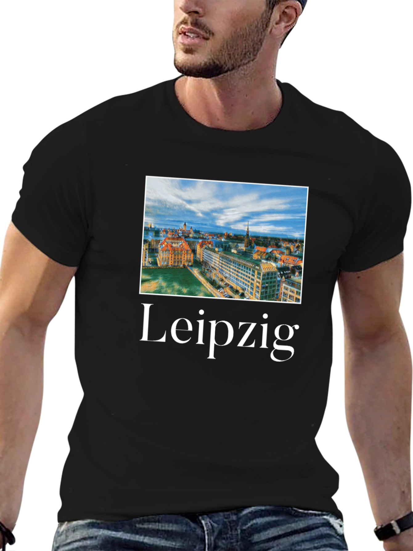Leipzig Cityscape Graphic T-Shirt
