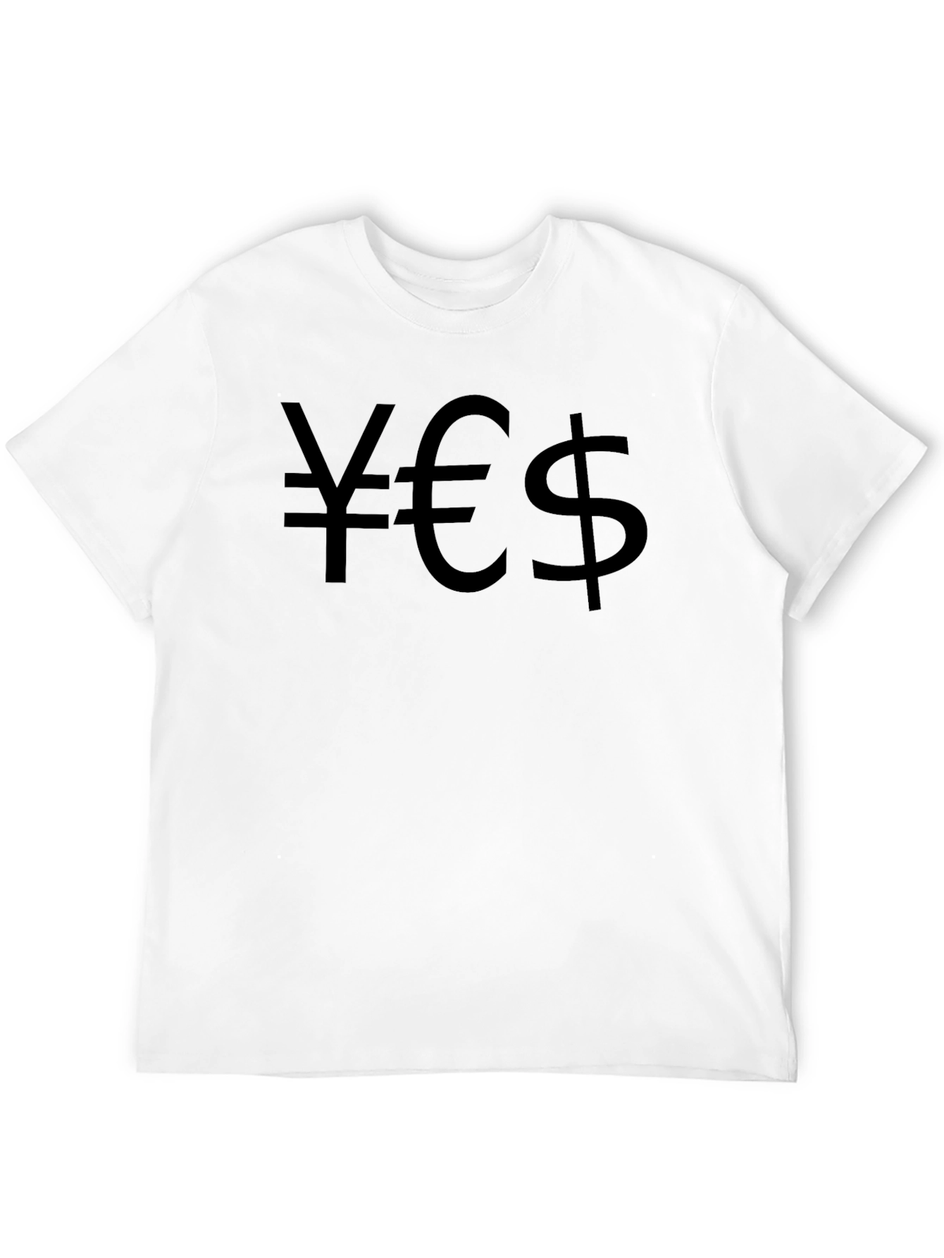 Yen Euro Dollar Black Graphic Tee