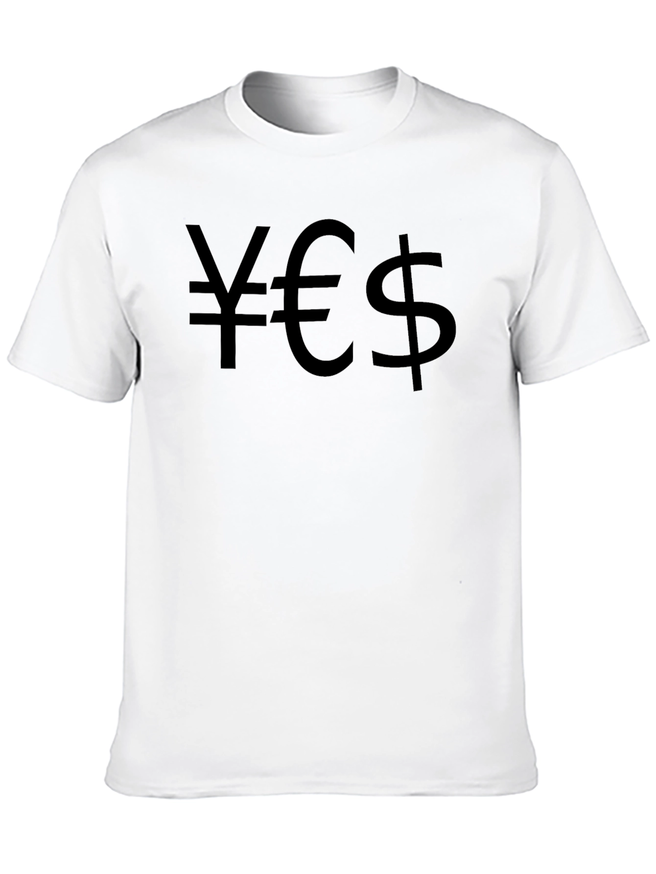Yen Euro Dollar Black Graphic Tee