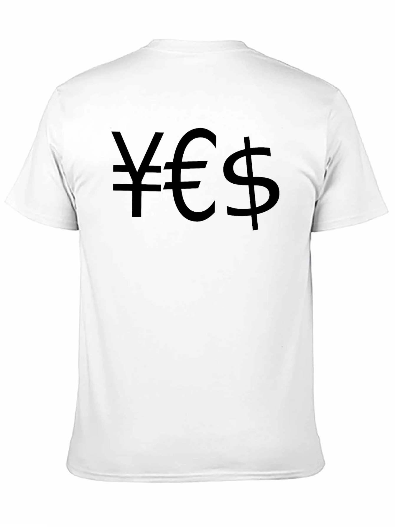Yen Euro Dollar Black Graphic Tee