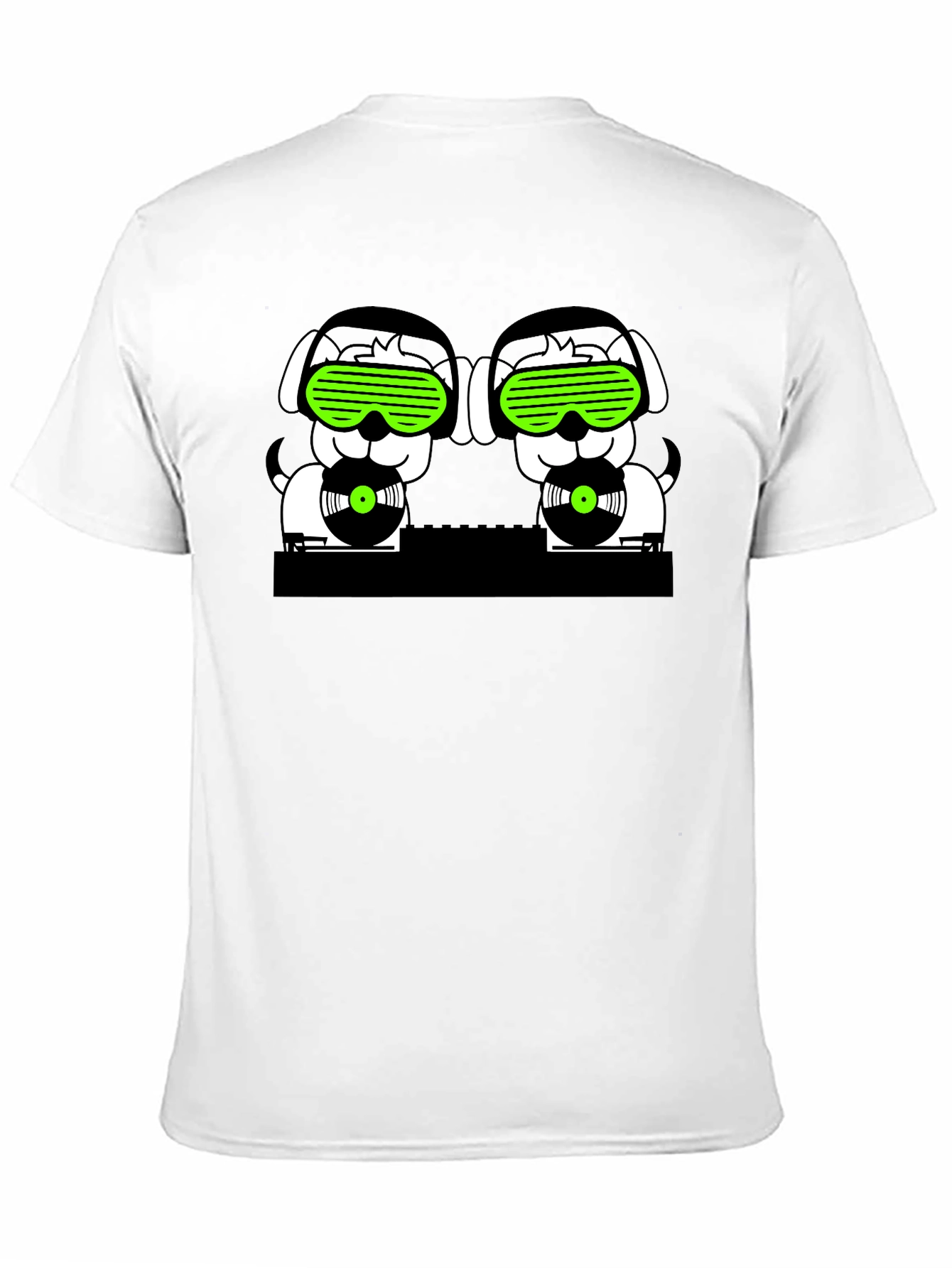 DJ Dogs Black T-Shirt - Funky Music Lover Tee
