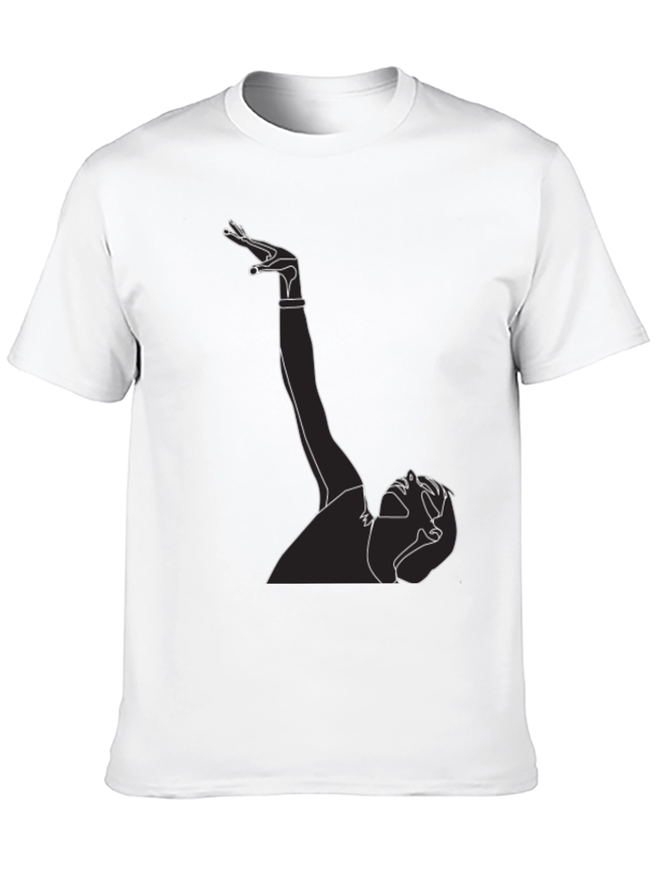 Line Art Graphic Tee - Black T-Shirt