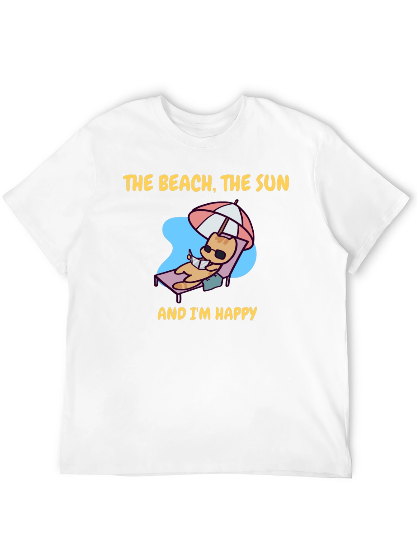 Beach Cat T-Shirt - Vacation Vibes