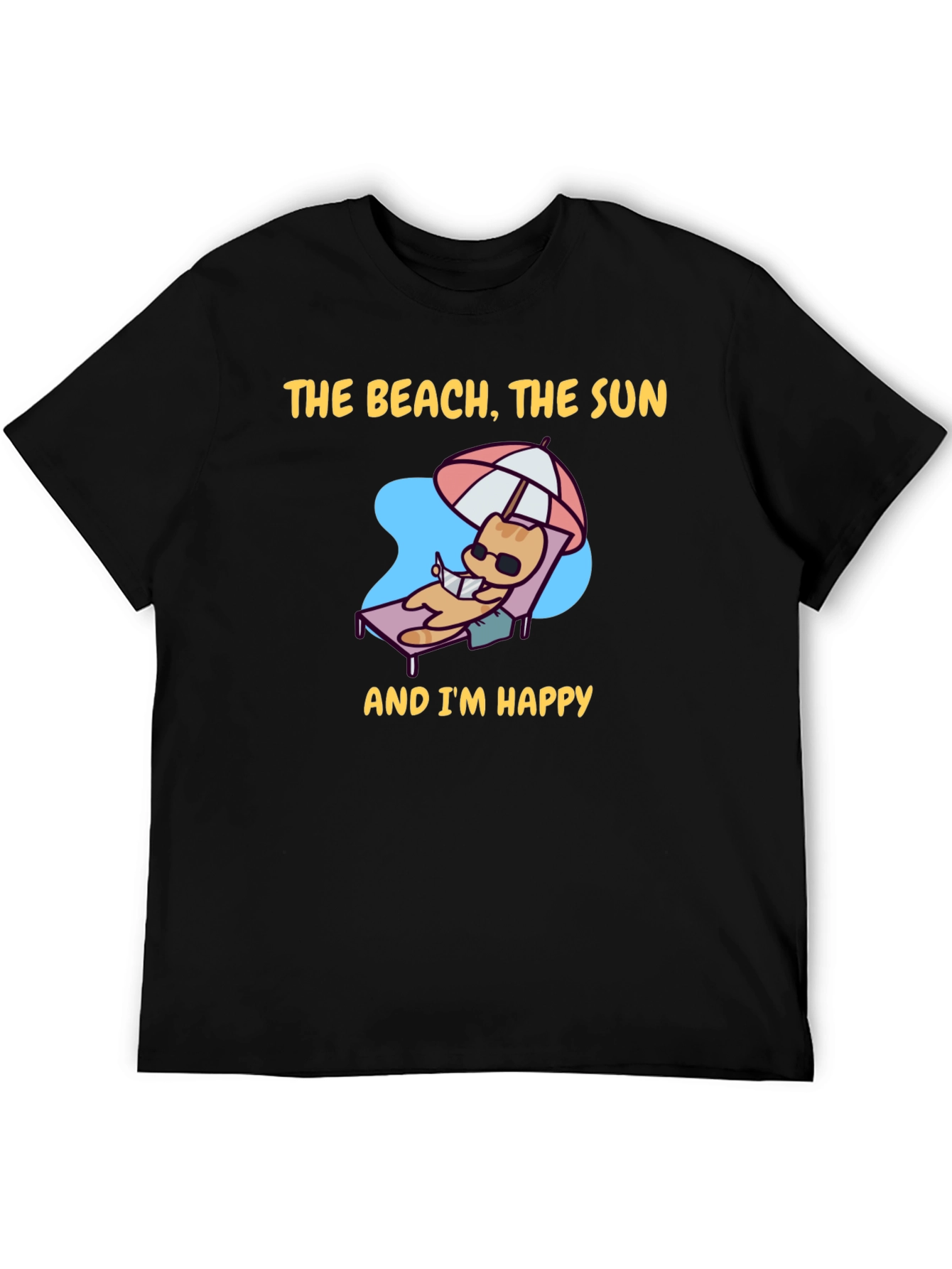 Beach Cat T-Shirt - Vacation Vibes