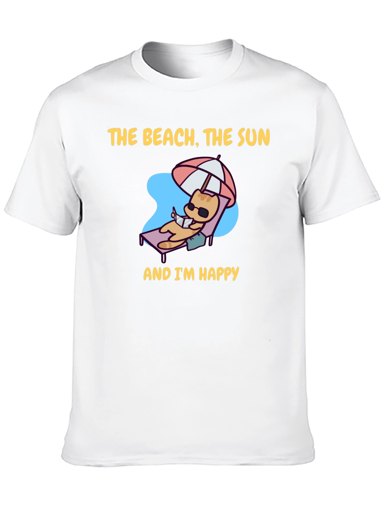 Beach Cat T-Shirt - Vacation Vibes