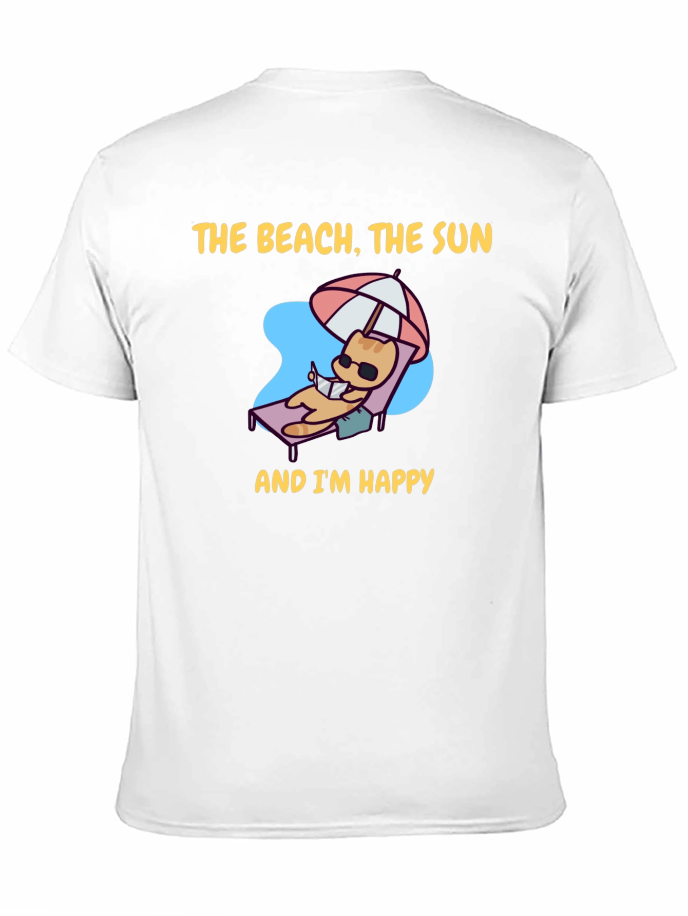 Beach Cat T-Shirt - Vacation Vibes