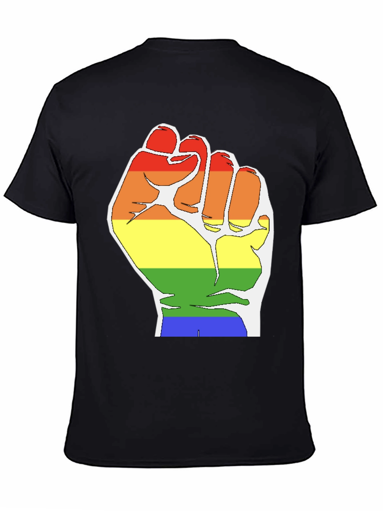Pride Fist T-Shirt - Black LGBTQ Equality Tee