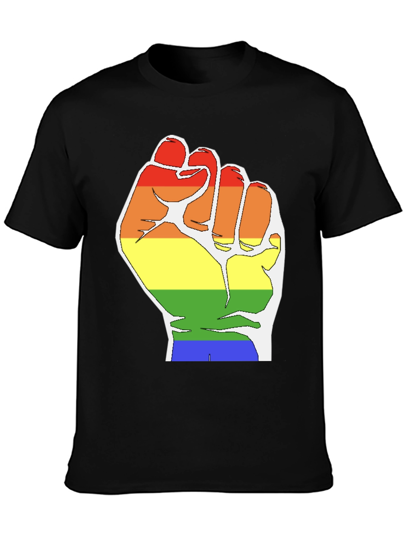 Pride Fist T-Shirt - Black LGBTQ Equality Tee