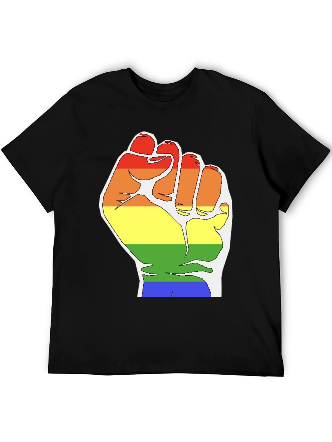 Pride Fist T-Shirt - Black LGBTQ Equality Tee