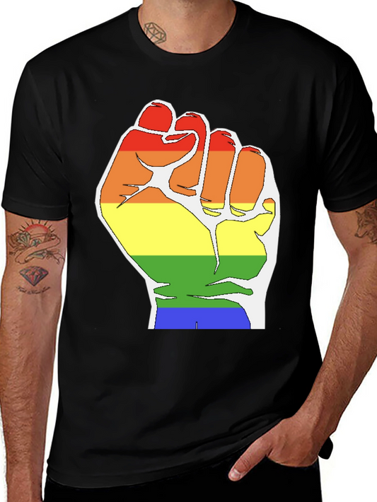 Pride Fist T-Shirt - Black LGBTQ Equality Tee