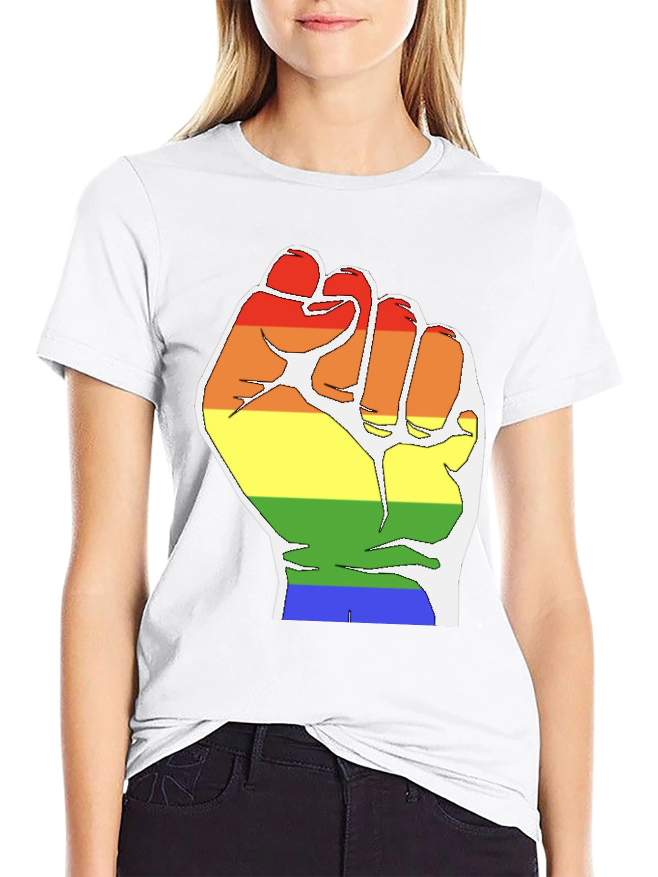 Pride Fist T-Shirt - Black LGBTQ Equality Tee