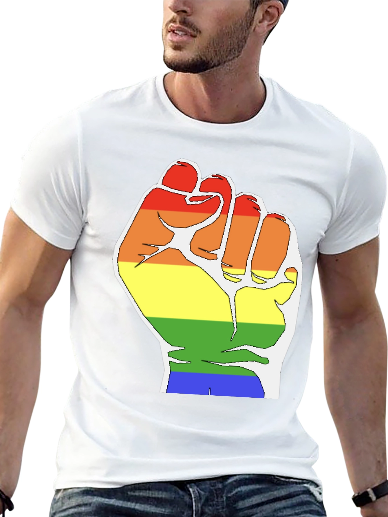 Pride Fist T-Shirt - Black LGBTQ Equality Tee