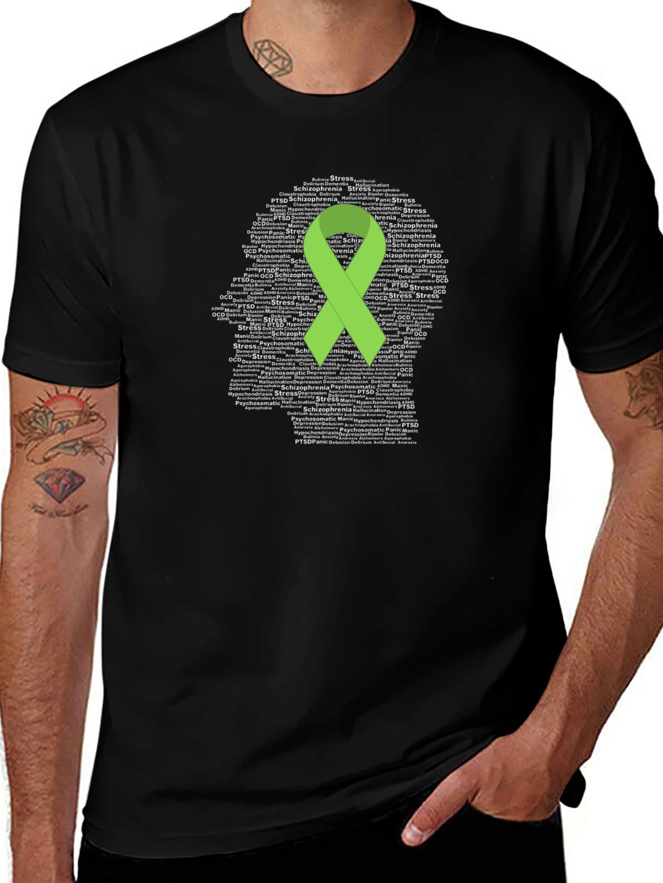Mental Health Awareness Ribbon T-Shirt