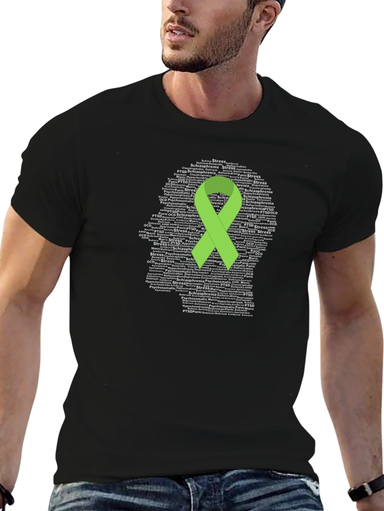 Mental Health Awareness Ribbon T-Shirt