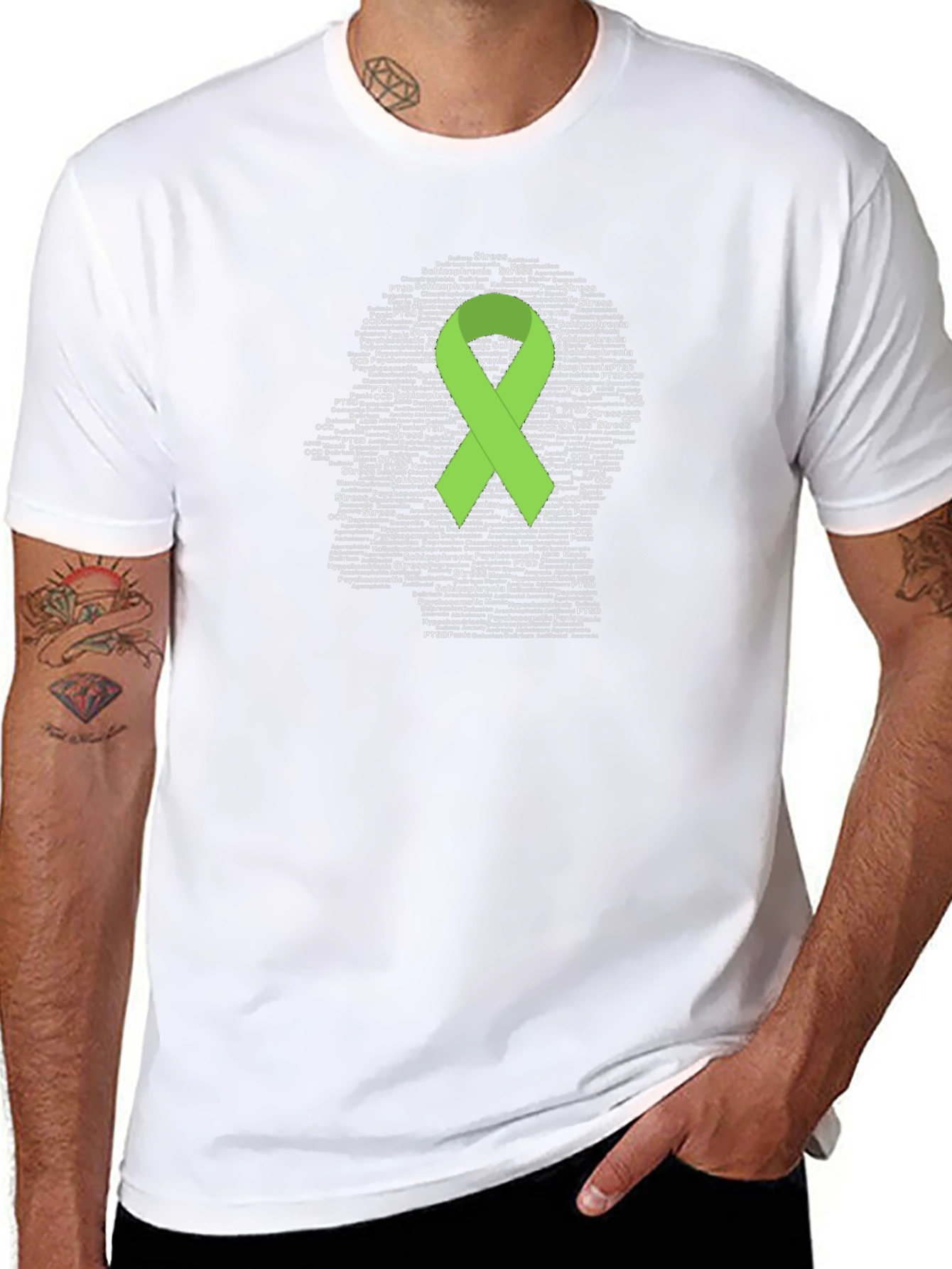 Mental Health Awareness Ribbon T-Shirt