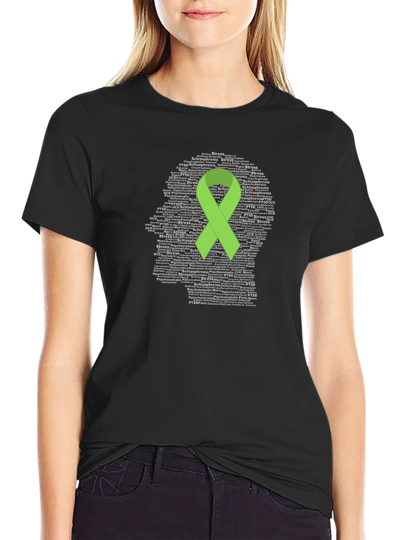 Mental Health Awareness Ribbon T-Shirt