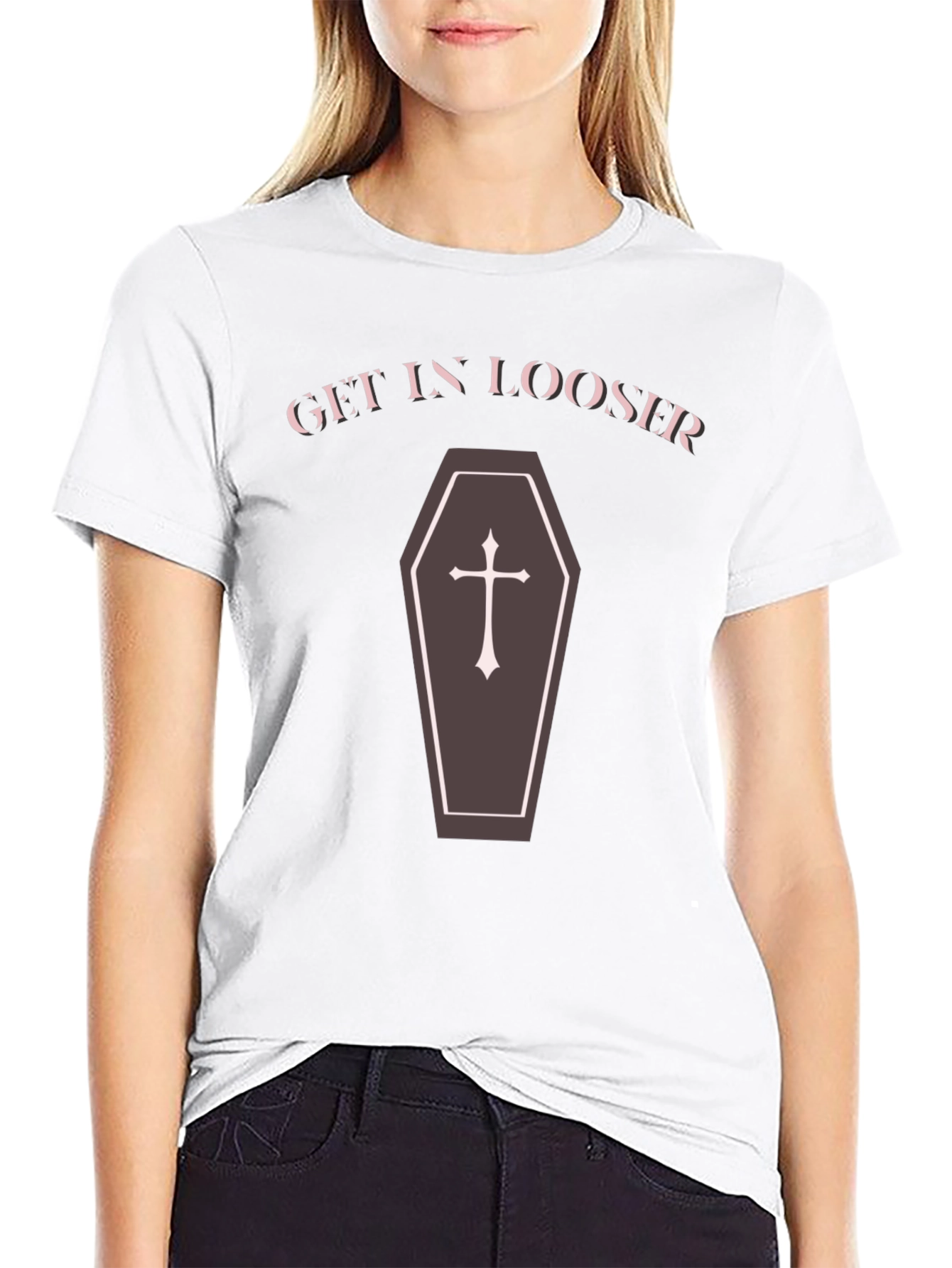 Get In Looser Coffin Graphic Tee