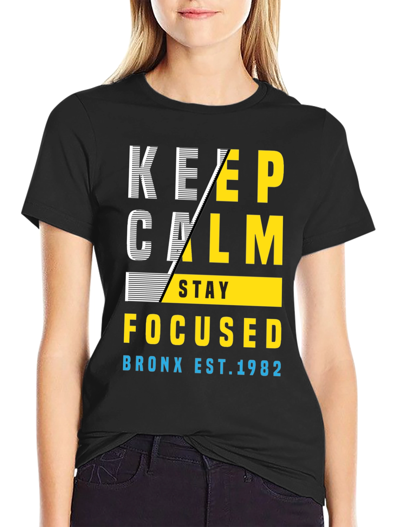 Keep Calm & Stay Focused Graphic T-Shirt
