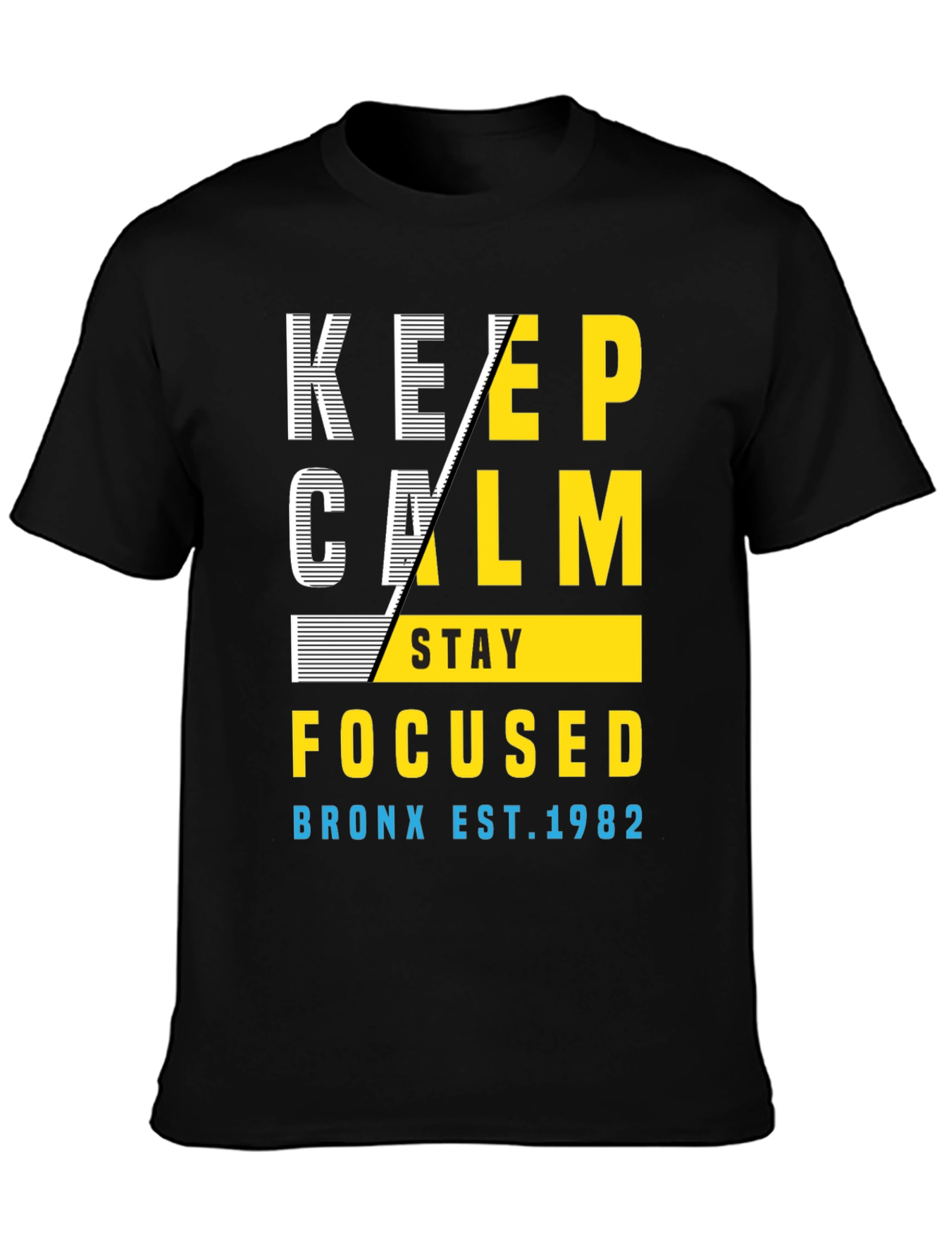 Keep Calm & Stay Focused Graphic T-Shirt