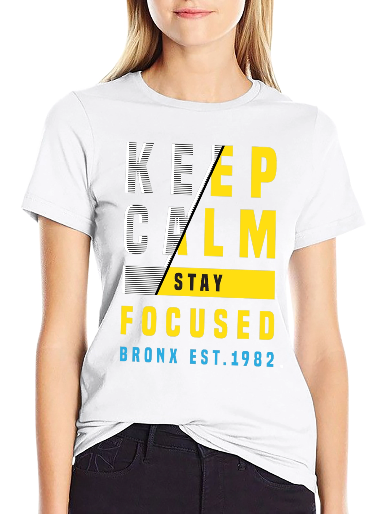 Keep Calm & Stay Focused Graphic T-Shirt