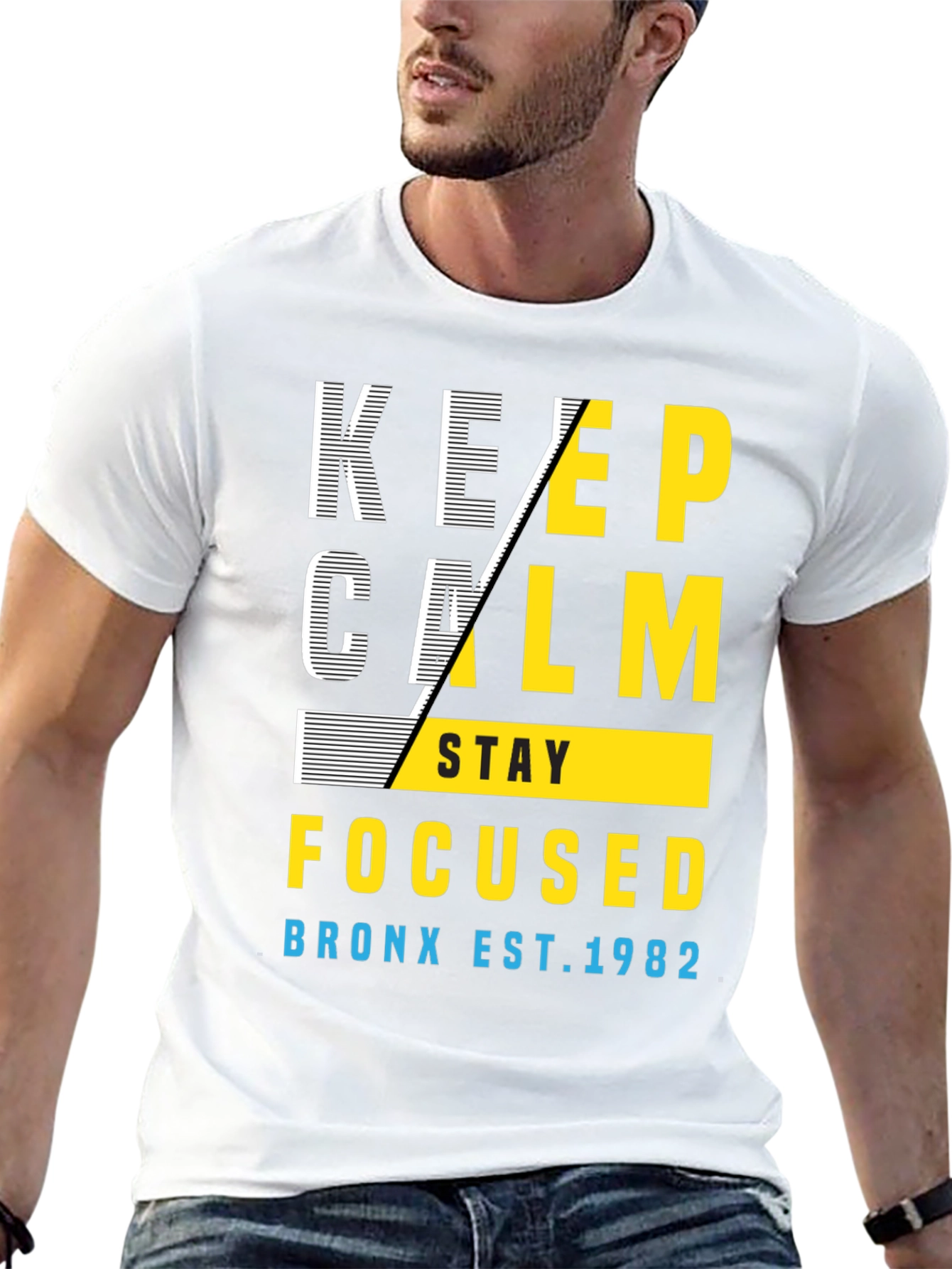Keep Calm & Stay Focused Graphic T-Shirt