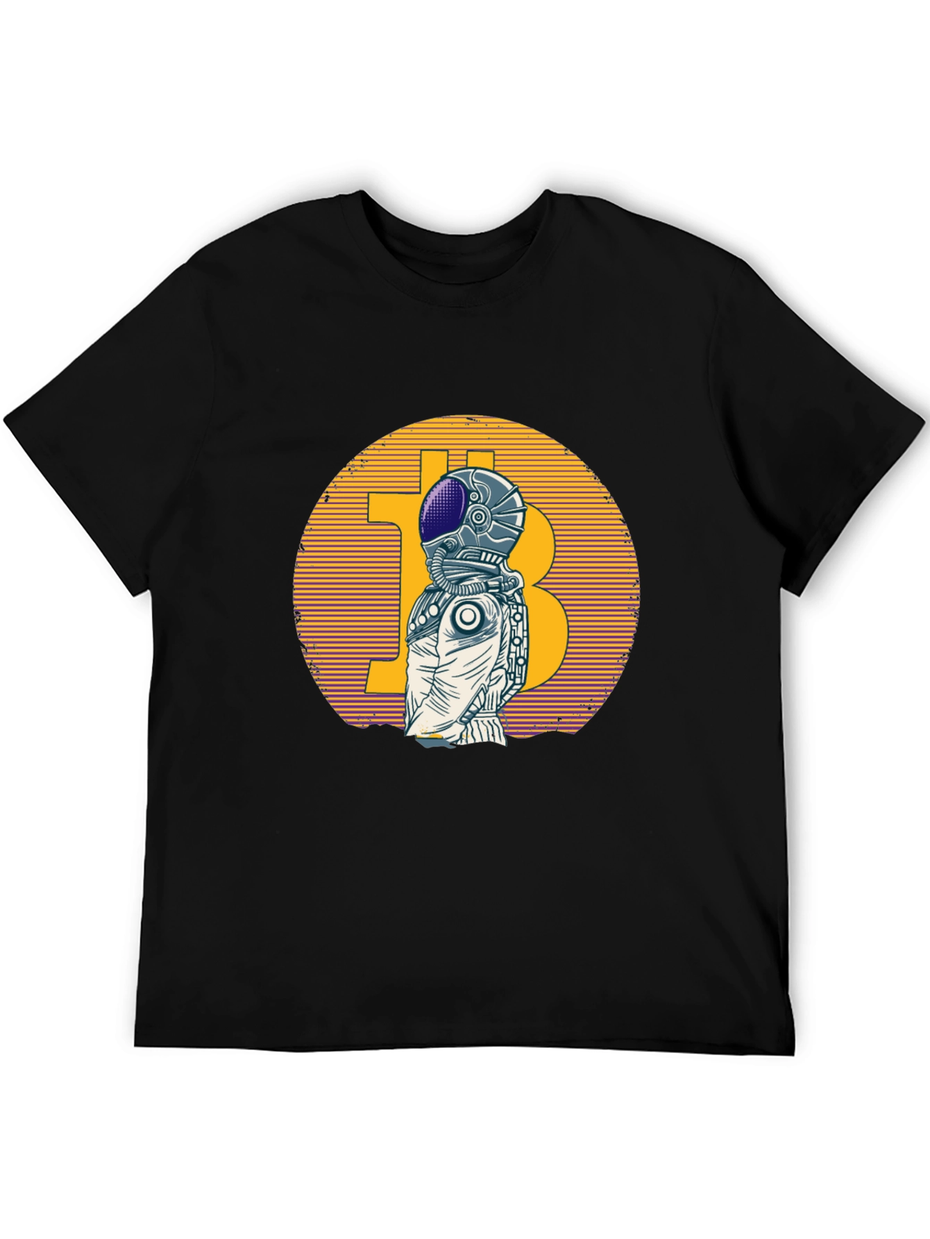 Bitcoin Astronaut Graphic T-Shirt - Crypto Space Tee