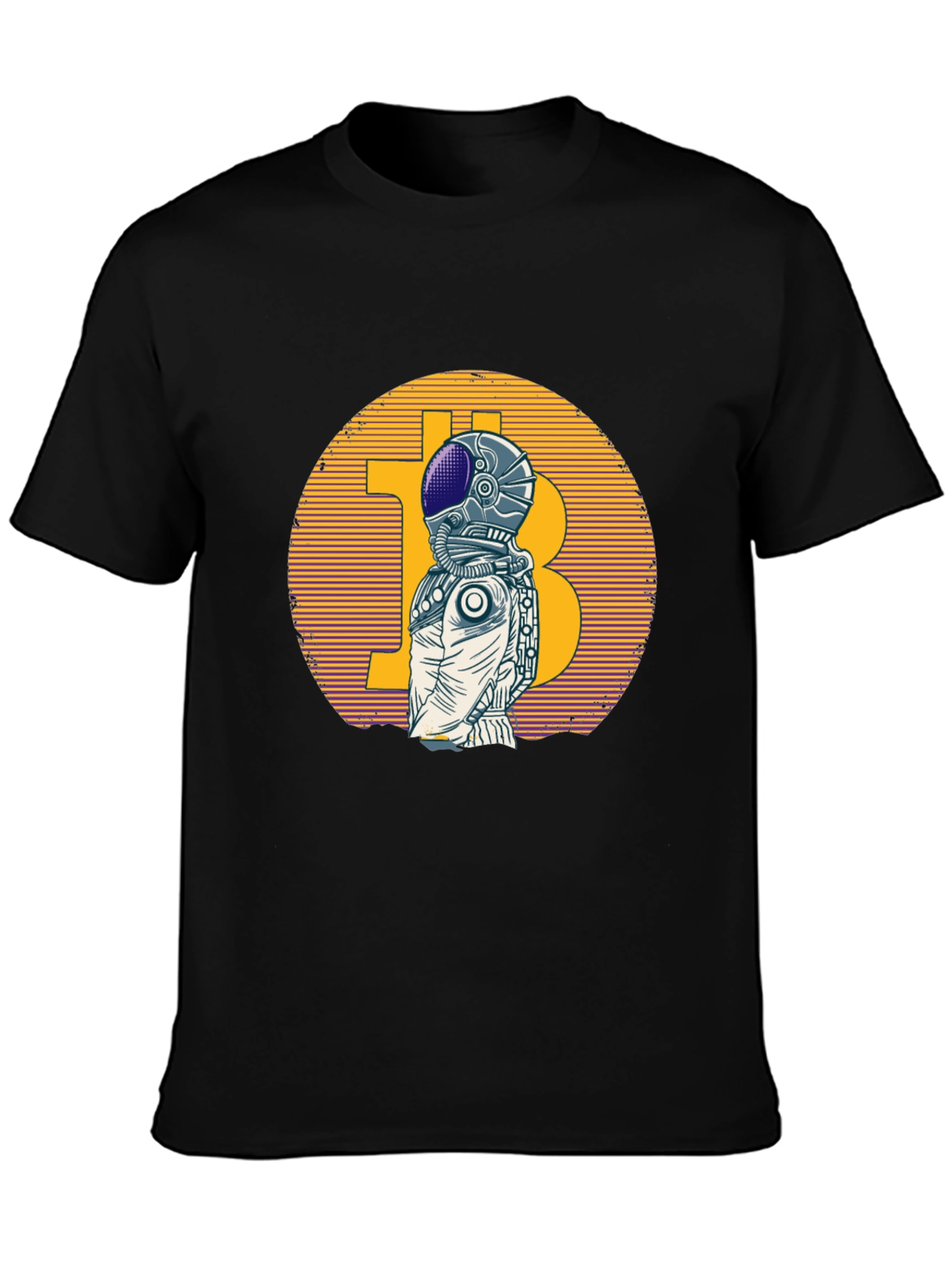 Bitcoin Astronaut Graphic T-Shirt - Crypto Space Tee