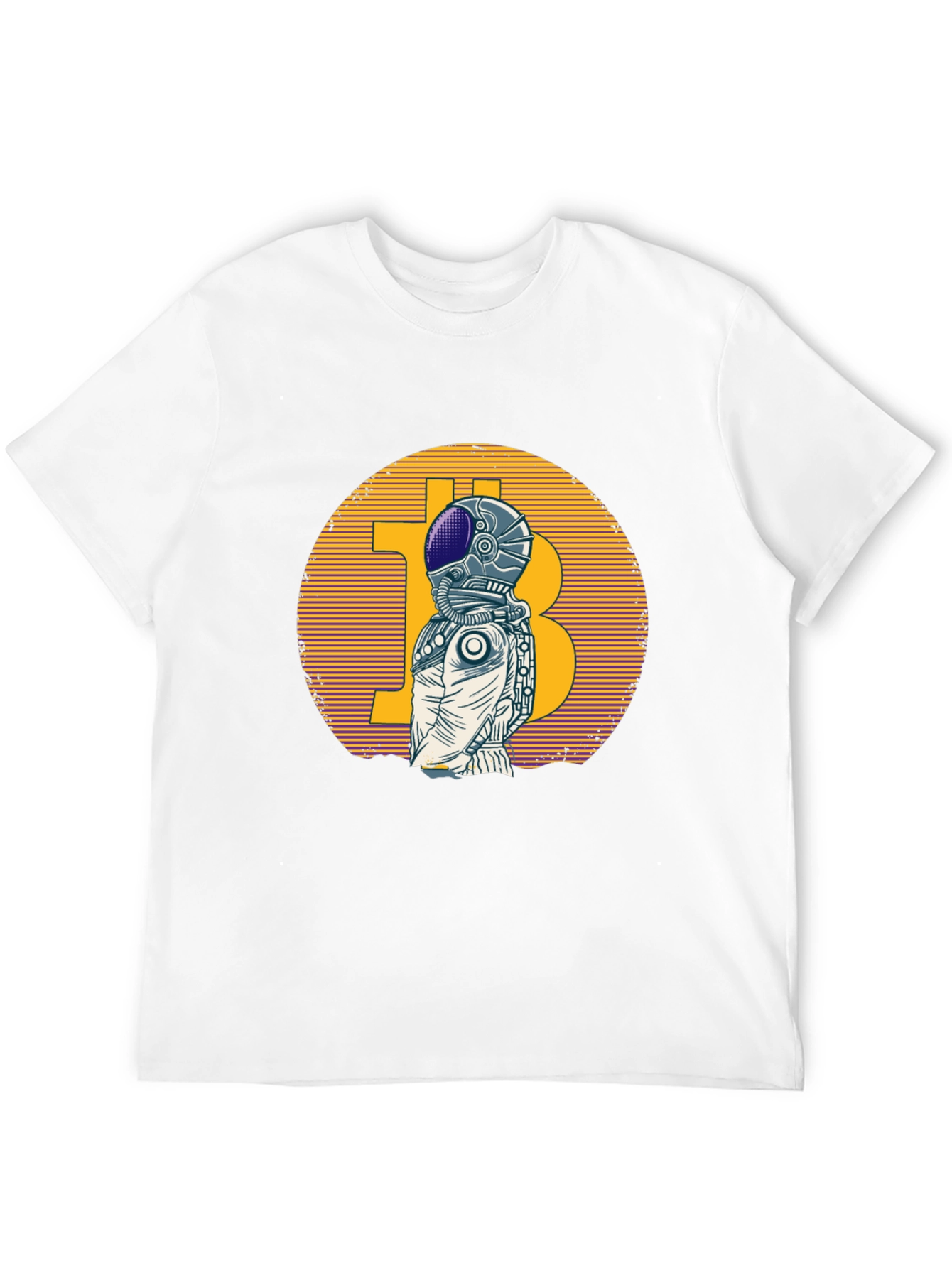 Bitcoin Astronaut Graphic T-Shirt - Crypto Space Tee