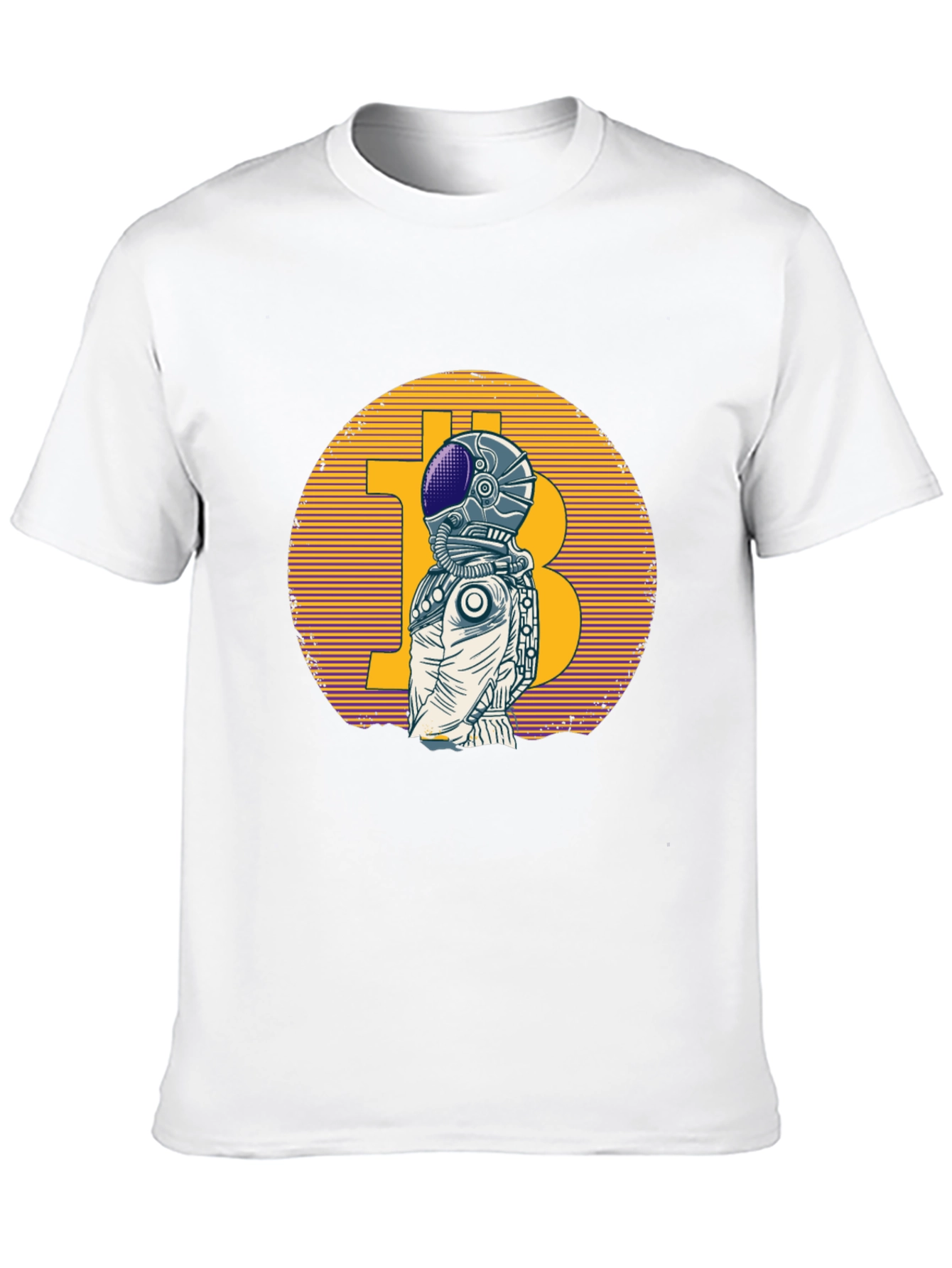 Bitcoin Astronaut Graphic T-Shirt - Crypto Space Tee