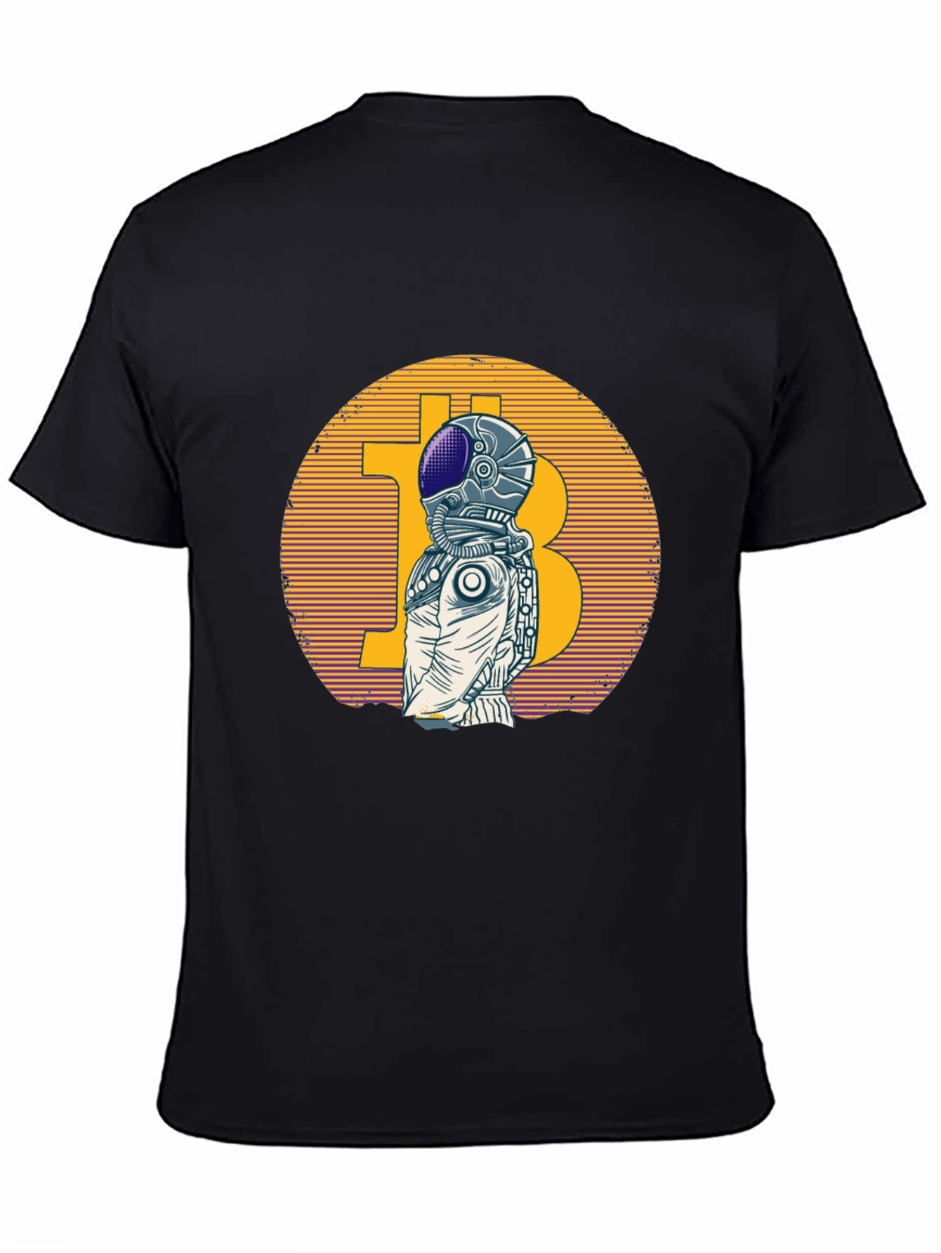 Bitcoin Astronaut Graphic T-Shirt - Crypto Space Tee