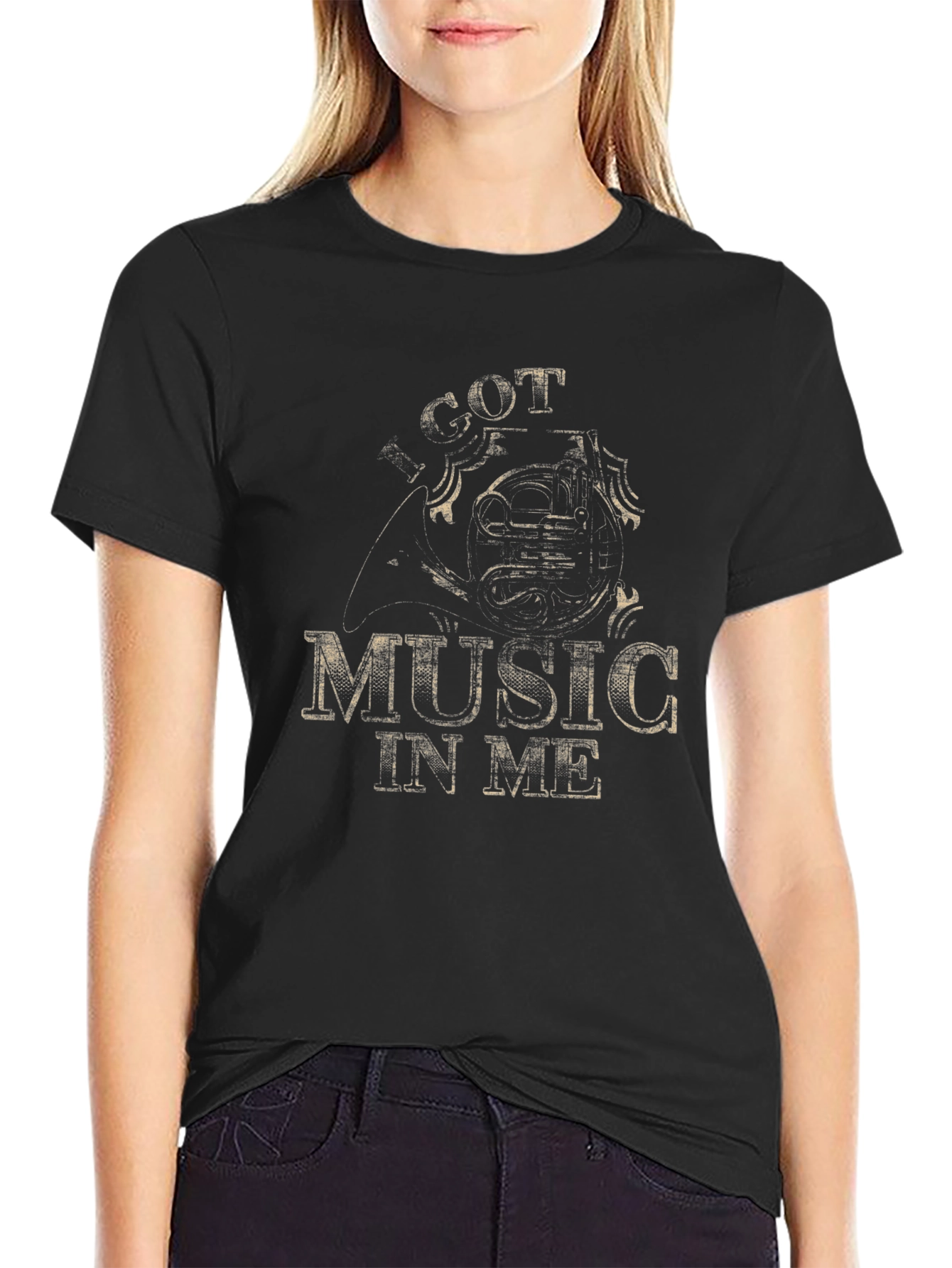 Got Music In Me Black T-Shirt