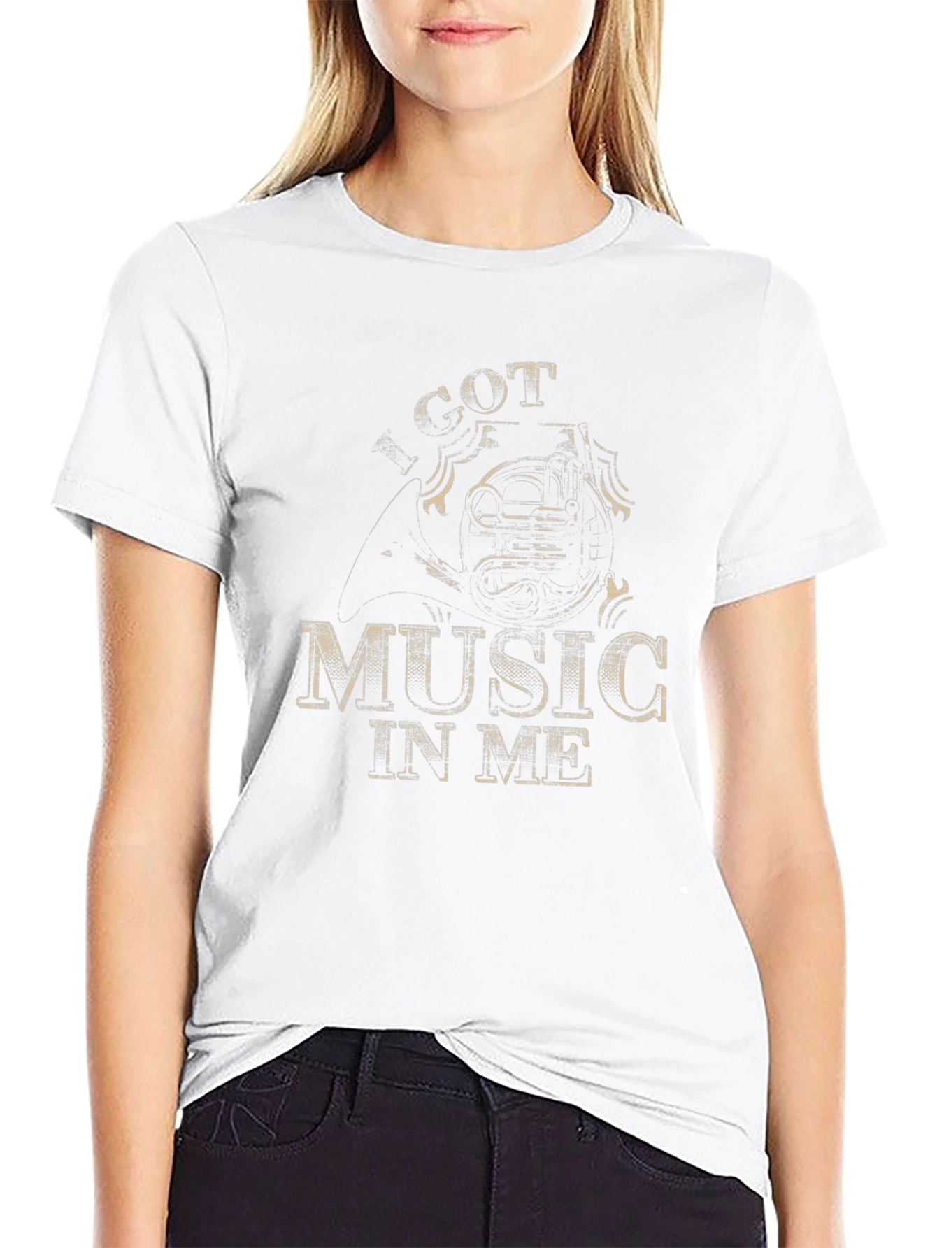 Got Music In Me Black T-Shirt