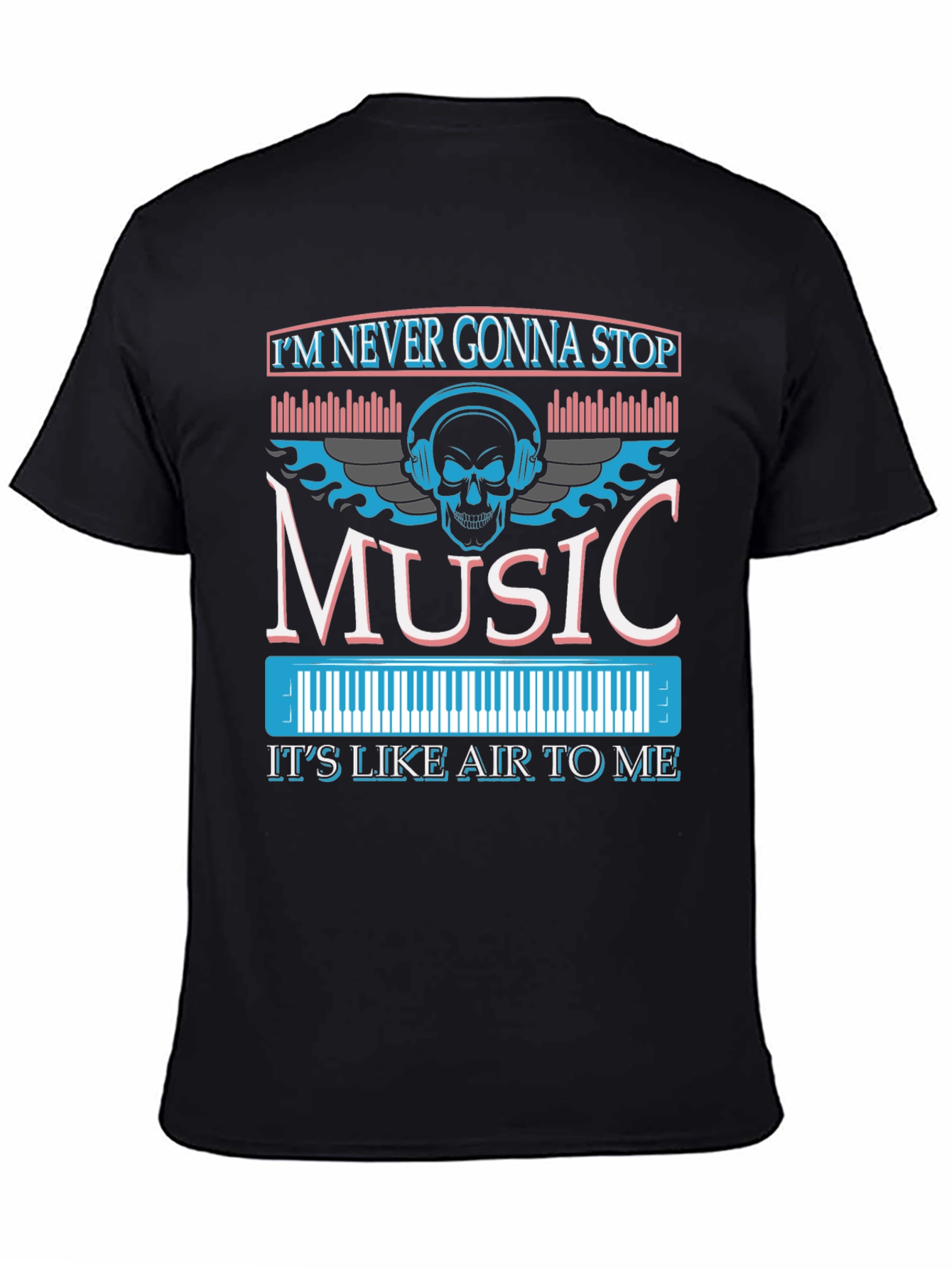 Music Skull Graphic T-Shirt