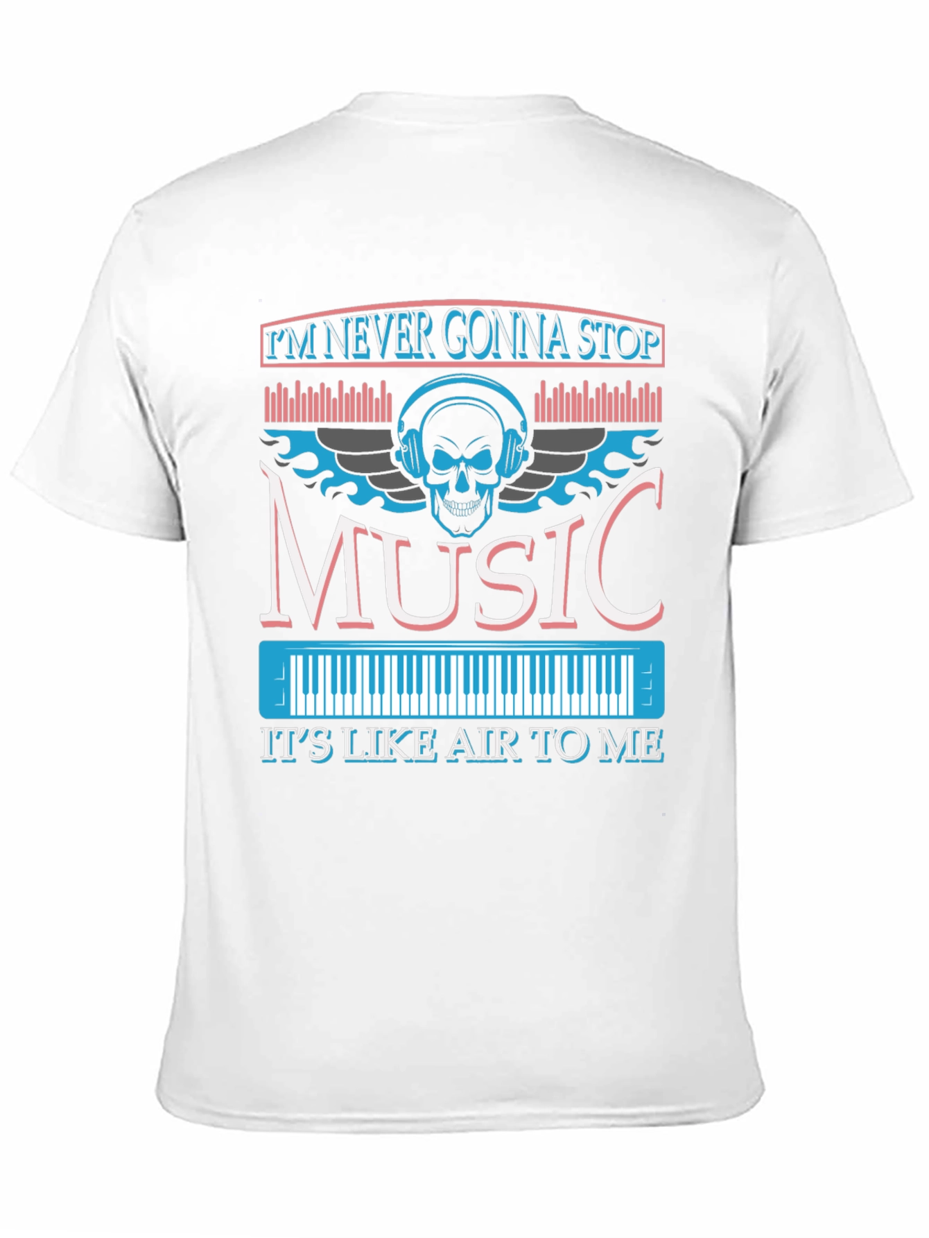 Music Skull Graphic T-Shirt