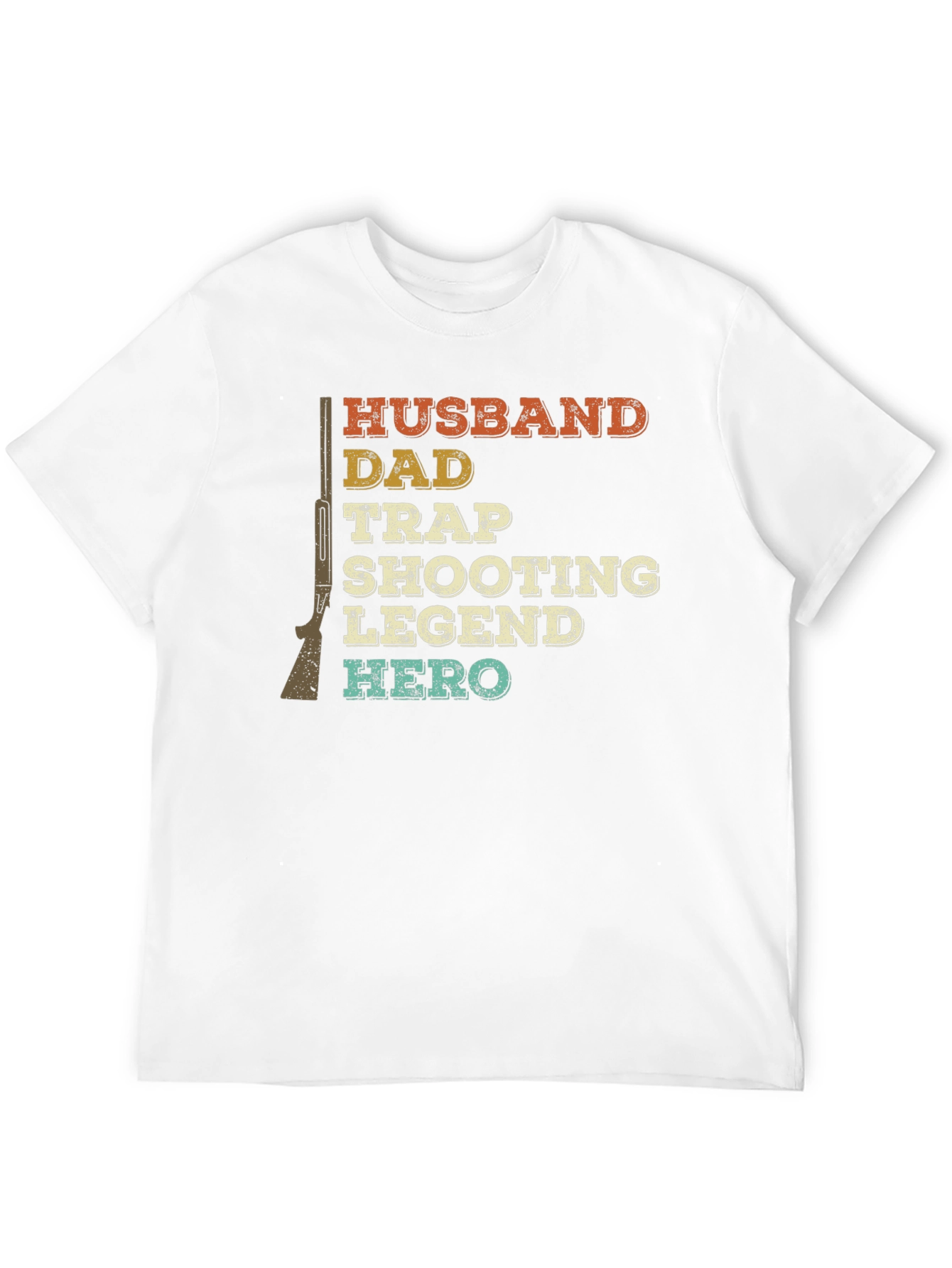 Husband Dad Trap Shooting Legend Hero Tee