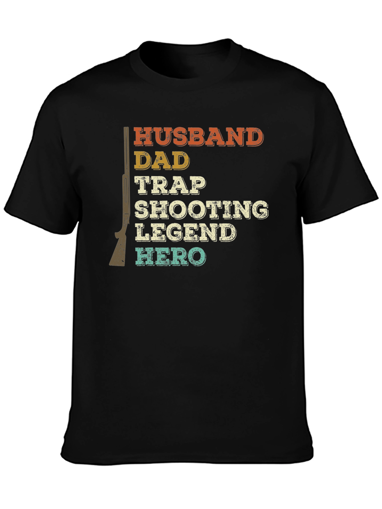 Husband Dad Trap Shooting Legend Hero Tee