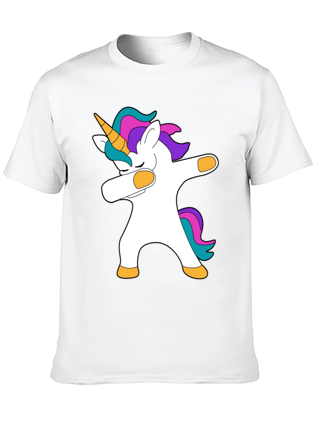 Dabbing Unicorn Black T-Shirt