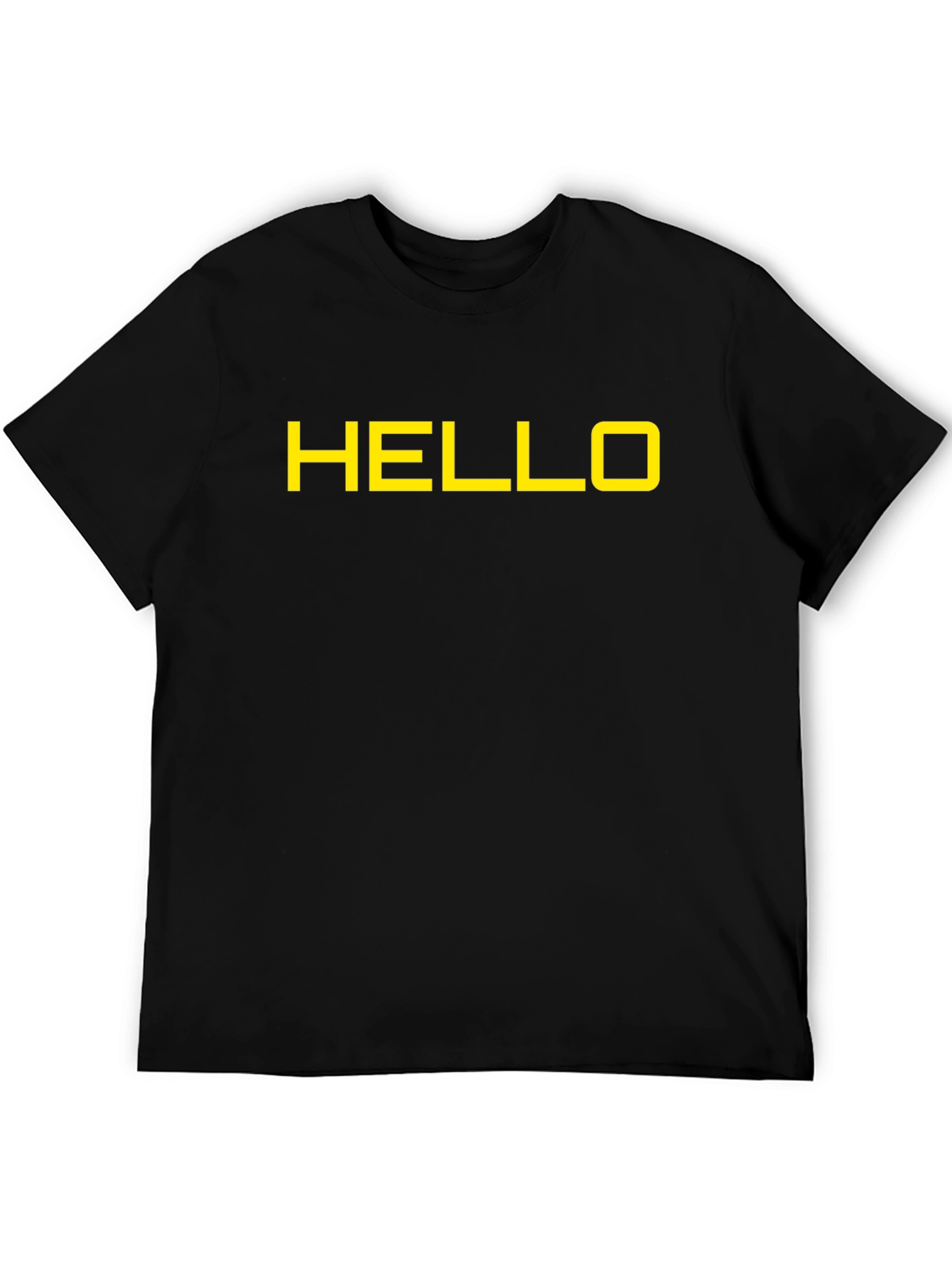 HELLO Graphic Print T-Shirt - Casual Comfort