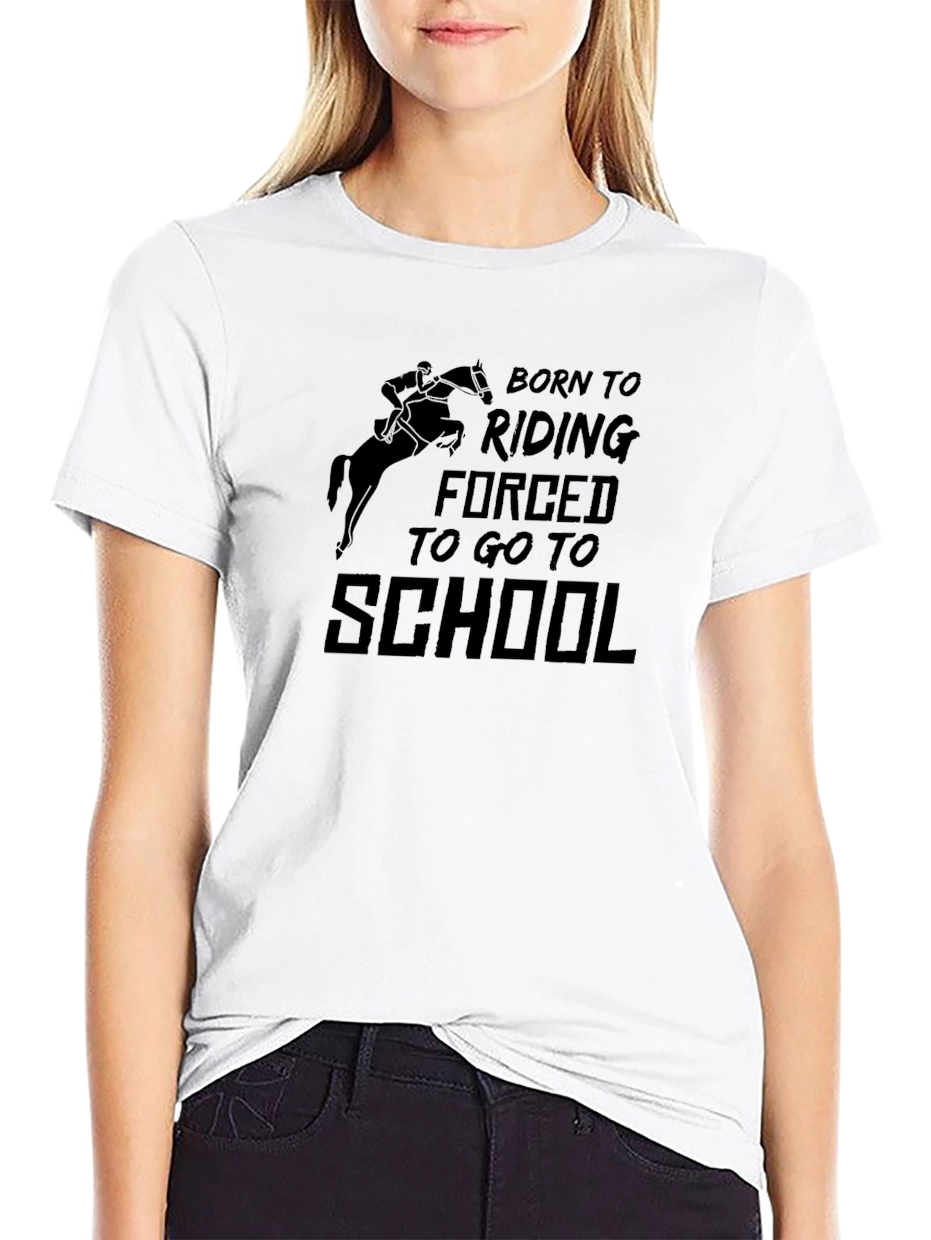 Born To Riding T-Shirt Horse Lover Gift