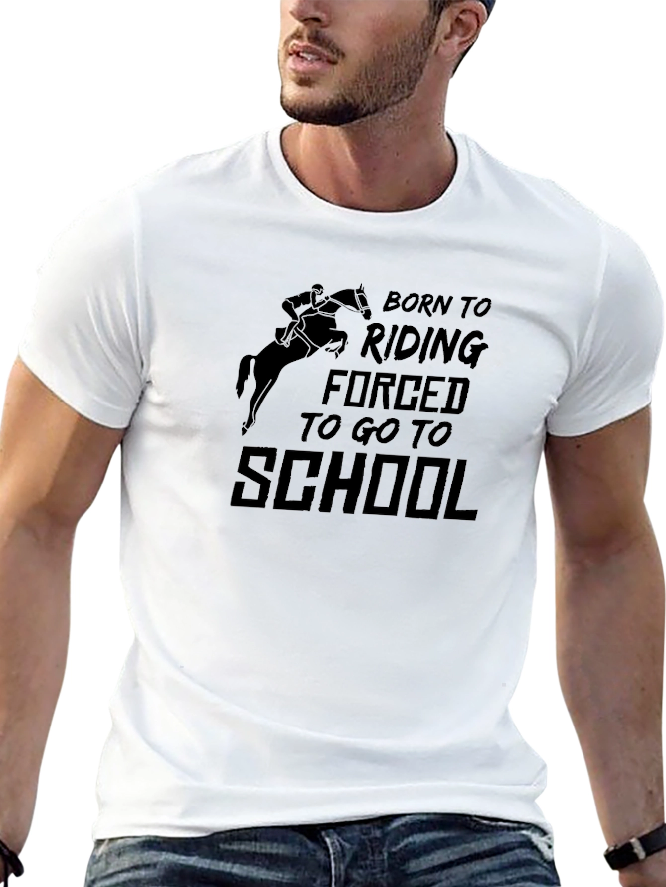 Born To Riding T-Shirt Horse Lover Gift