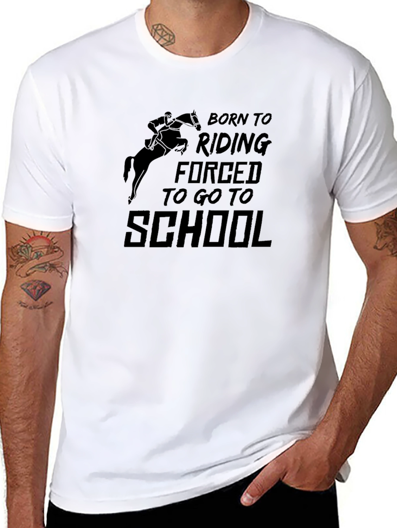 Born To Riding T-Shirt Horse Lover Gift